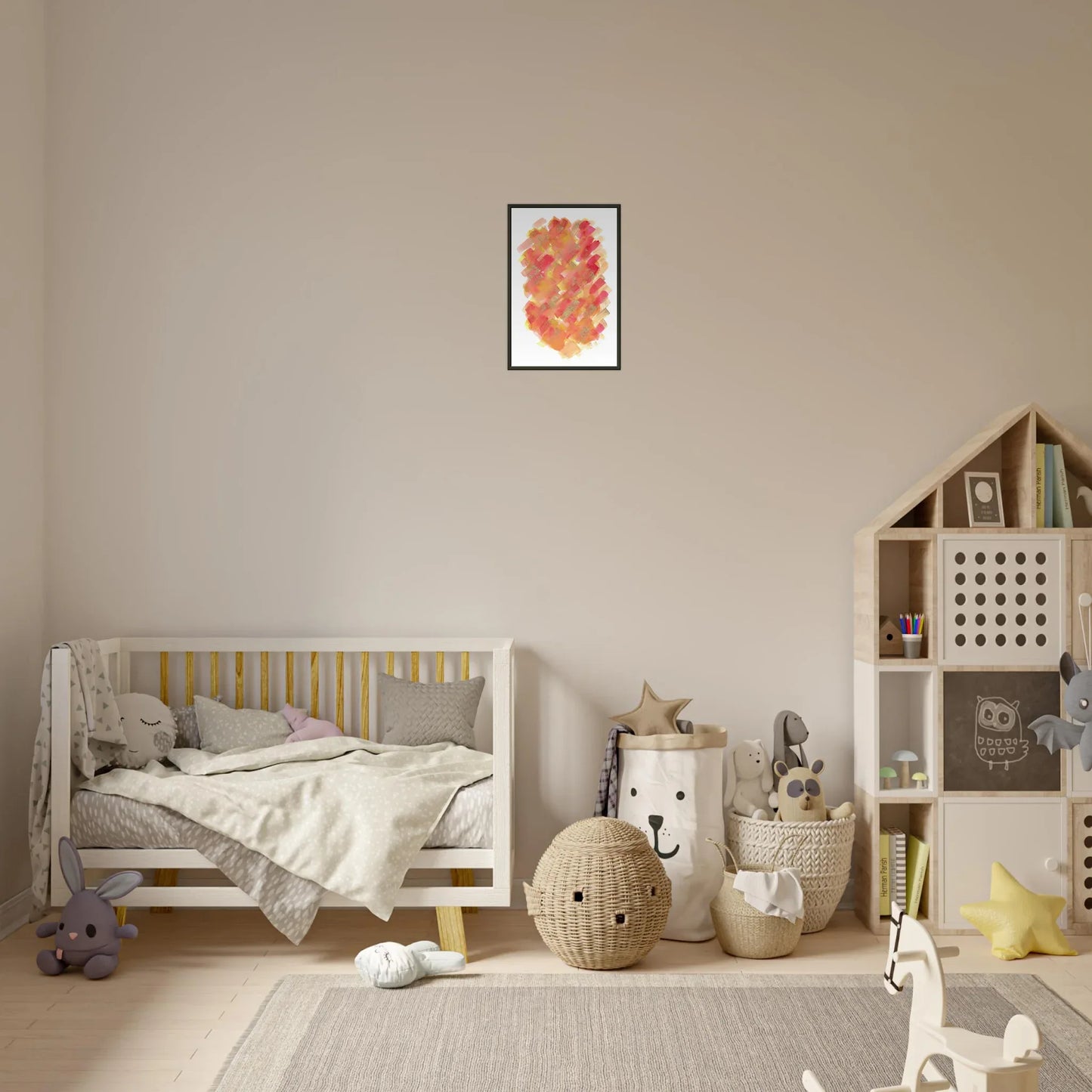 Classic Semi-Glossy Paper Metal Framed Poste Sunset Ember - Laure Leprince - Artiste Peintre