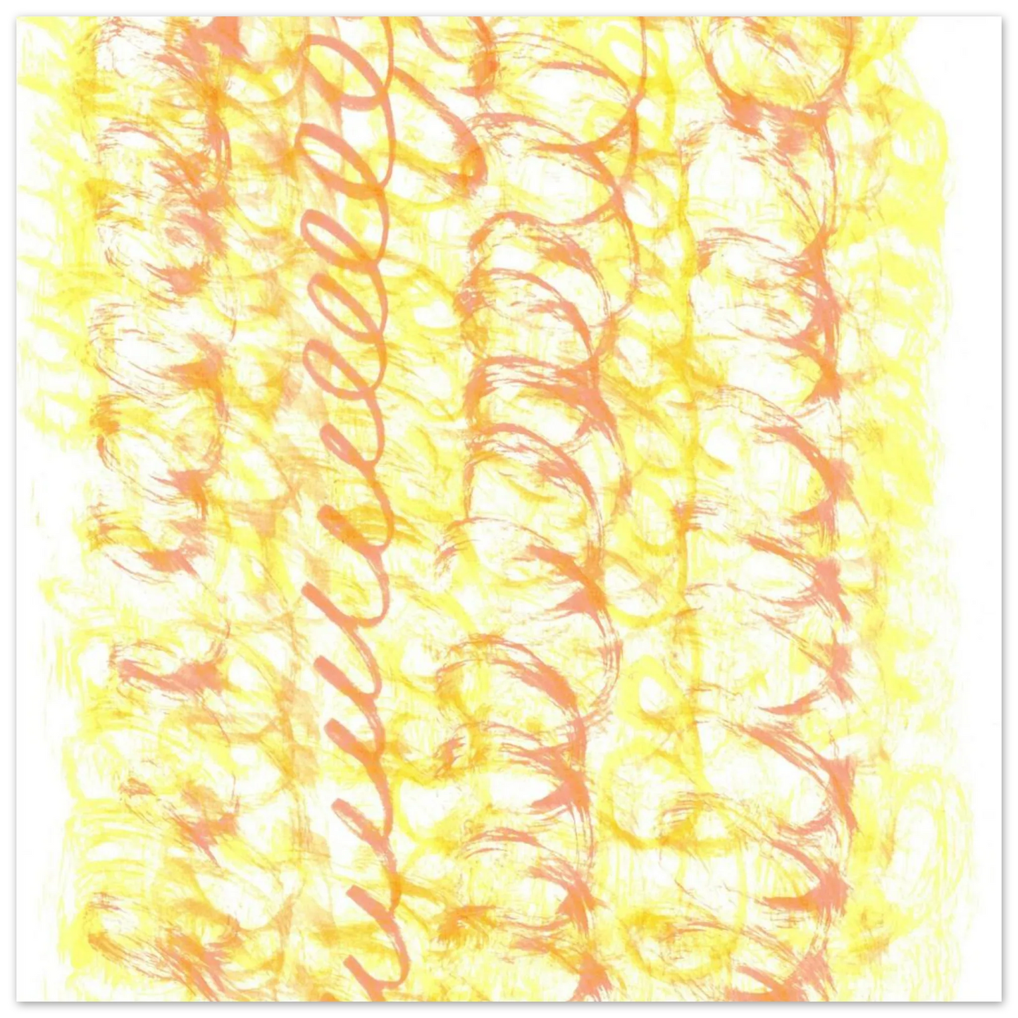 Sun-Kissed Abstract Swirls: Premium Matte Paper Poster - Vibrant Aquarelle Art for Any Space - Laure Leprince - Artiste Peintre