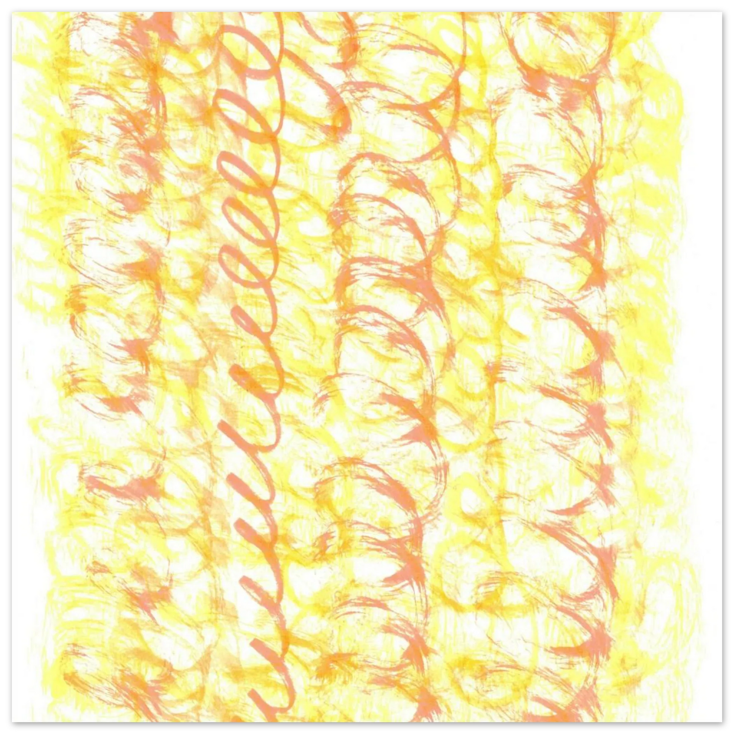 Sun-Kissed Abstract Swirls: Premium Matte Paper Poster - Vibrant Aquarelle Art for Any Space - Laure Leprince - Artiste Peintre