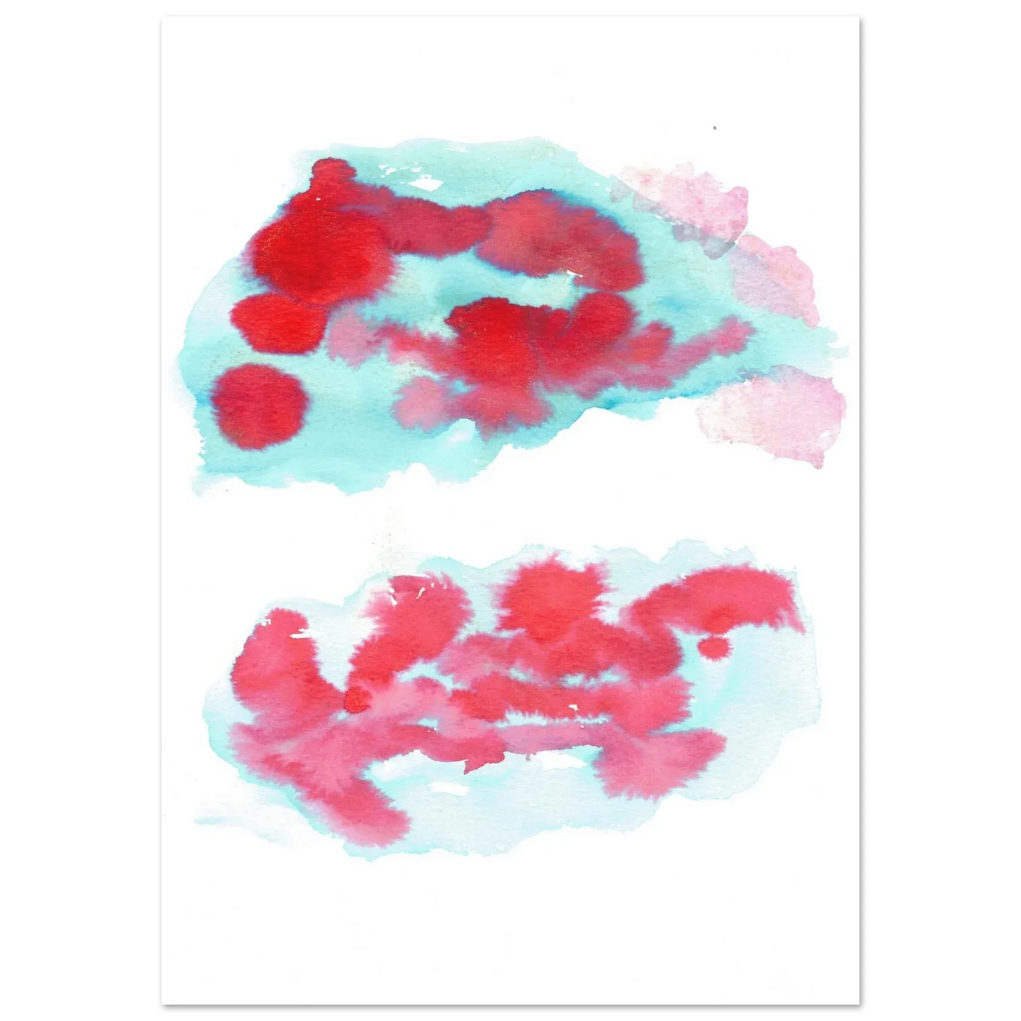 Premium Matte Paper Poster Aquarelle Originale RDJ3-7 - Laure Leprince - Artiste Peintre