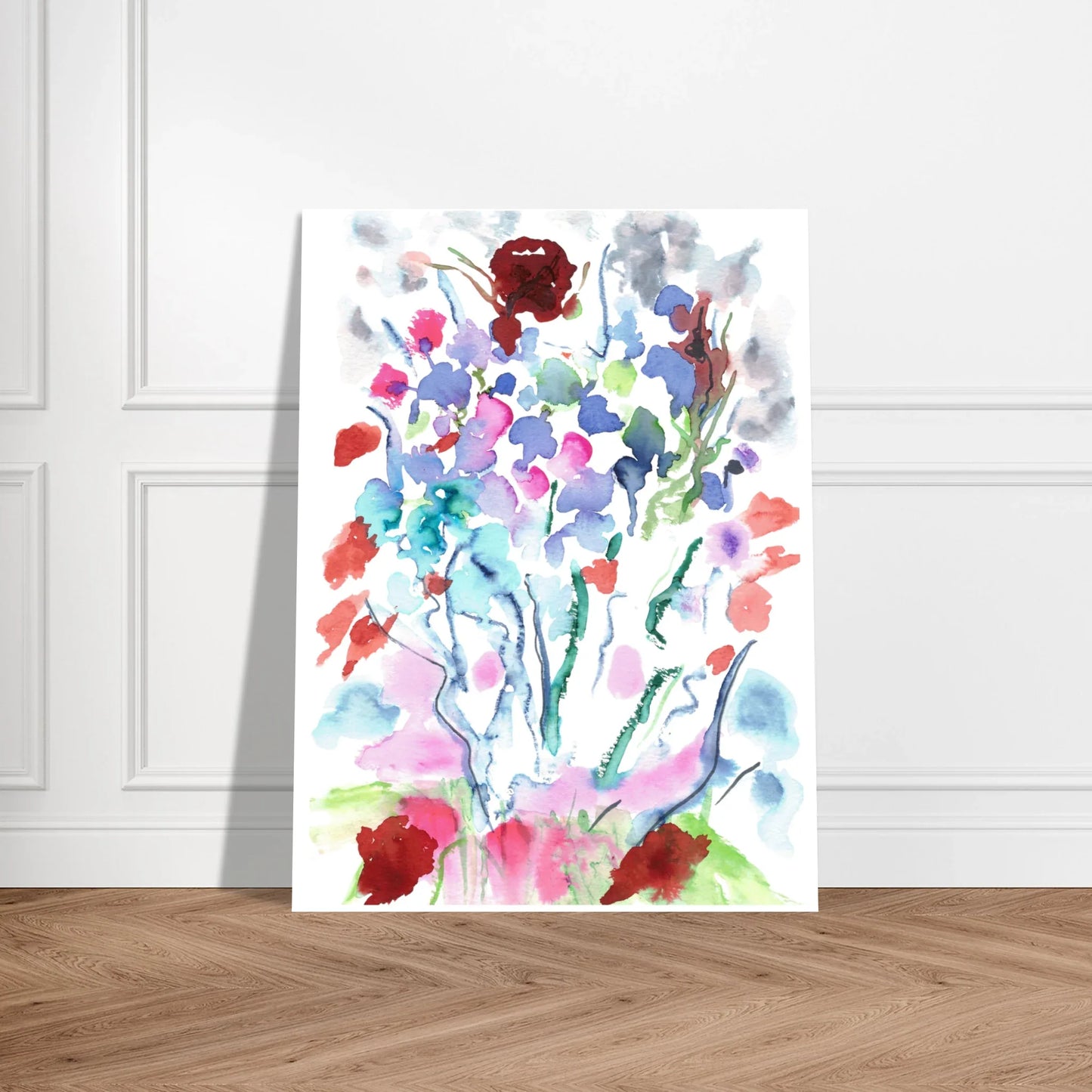Affiche premium sur papier mat Floral – Art mural de qualité supérieure - Laure Leprince - Artiste Peintre