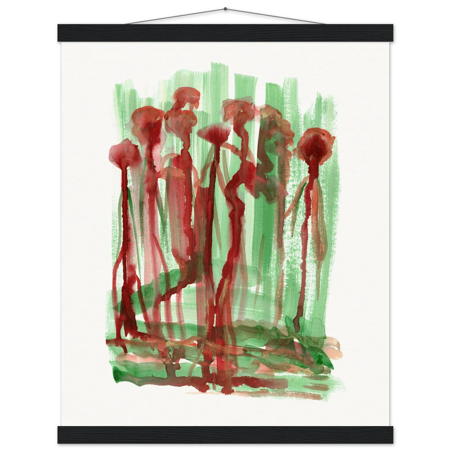 Museum-Quality Matte Paper Poster with Hanger Forest Choir - Laure Leprince - Artiste Peintre