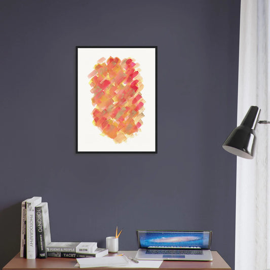 Affiche Encadrée Museum-Quality Matte Paper Wooden Framed Poste Sunset Ember - Laure Leprince - Artiste Peintre