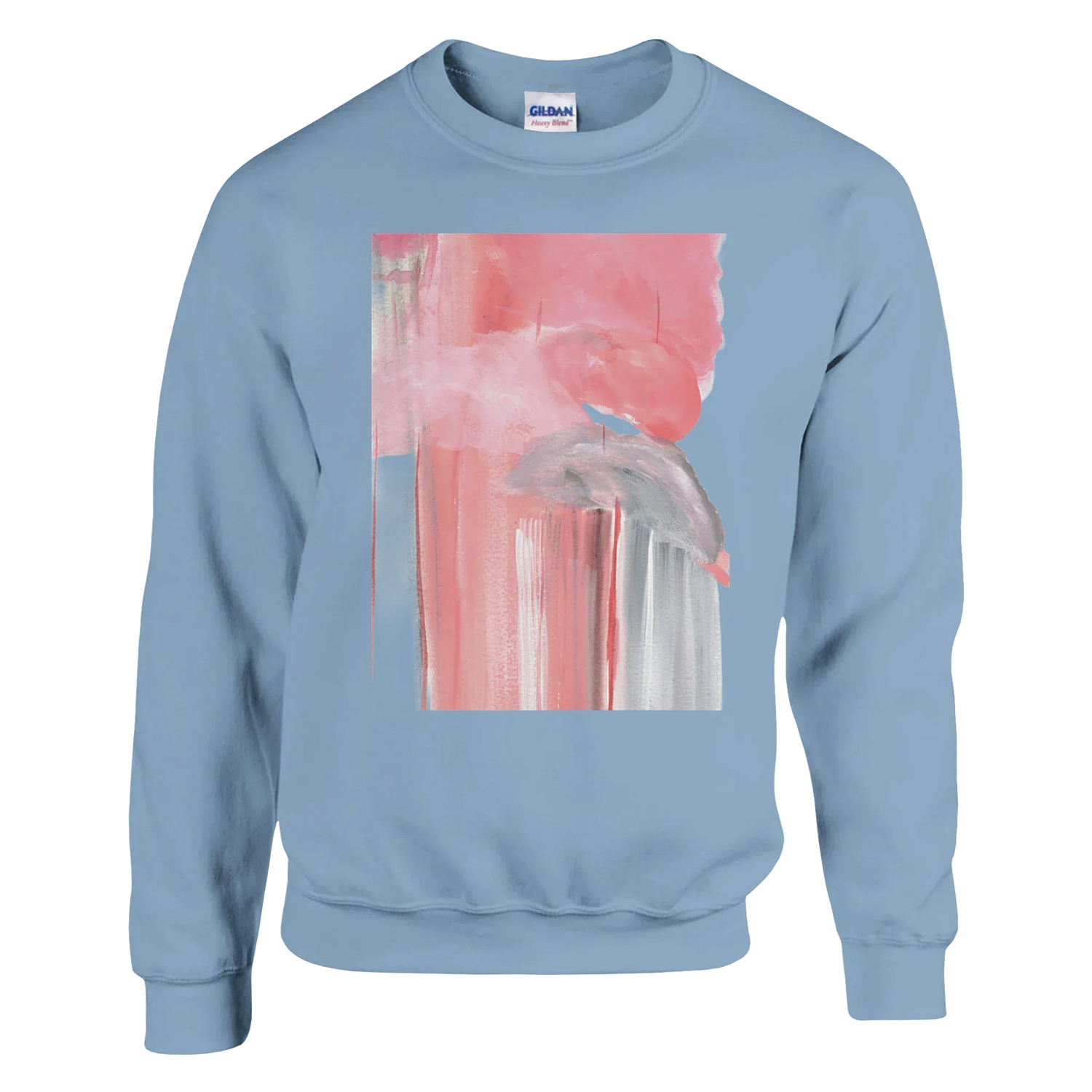 Sweatshirt Unisexe Classique Blush Cascade – Impression Artistique Multicolore - Laure Leprince - Artiste Peintre
