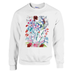 Sweatshirt Unisexe Classique Flora l– Impression Artistique Multicolore | Premium Cotton Blend - Laure Leprince - Artiste Peintre