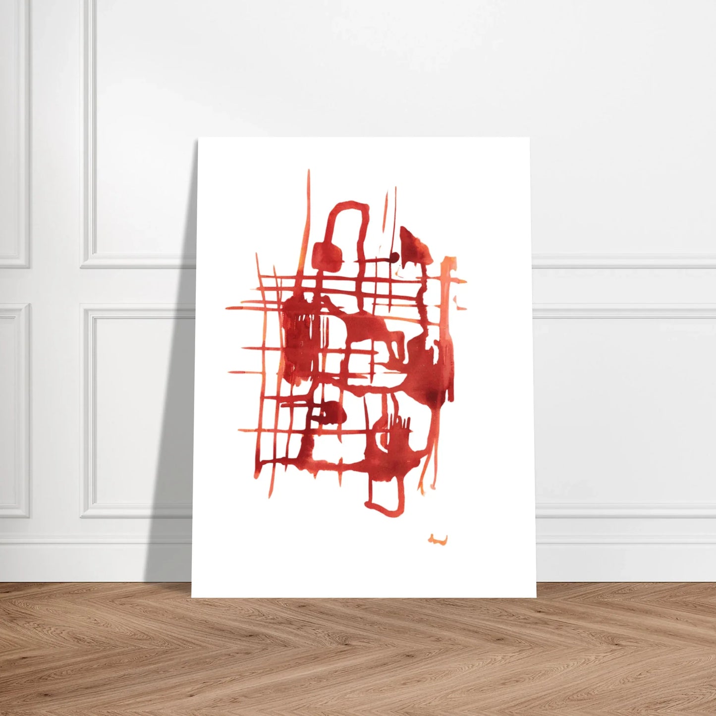 Affiche Encadrée Museum-Quality Matte Paper Wooden Framed Solar Frame - Laure Leprince - Artiste Peintre