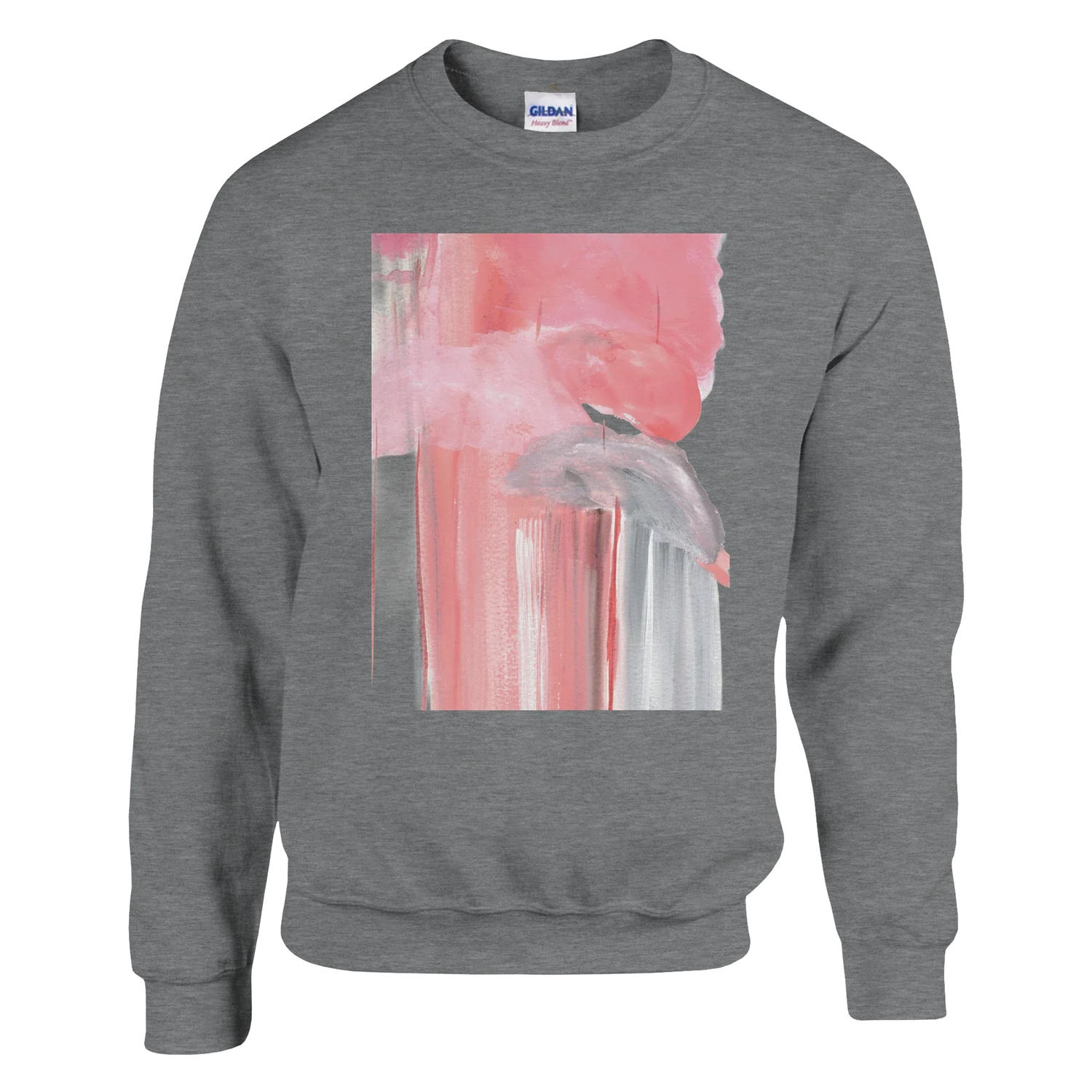 Sweatshirt Unisexe Classique Blush Cascade – Impression Artistique Multicolore - Laure Leprince - Artiste Peintre