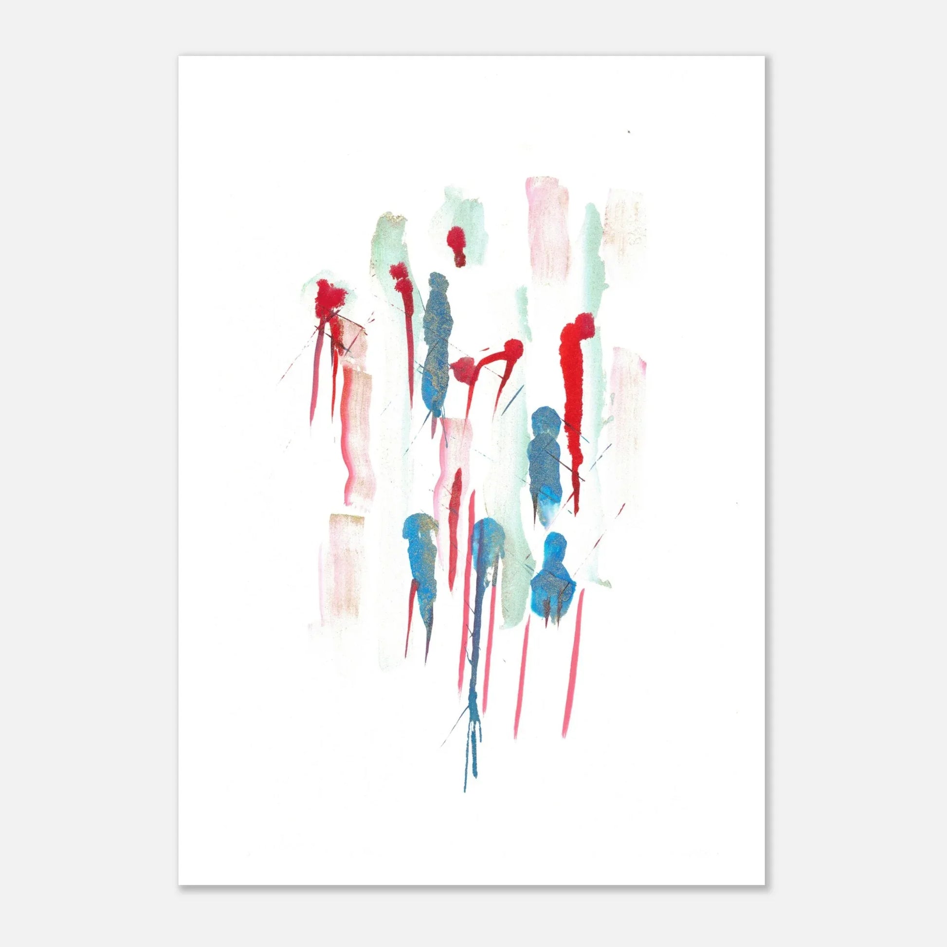 Affiche premium sur papier mat Personnages – Art mural de qualité supérieure - Laure Leprince - Artiste Peintre