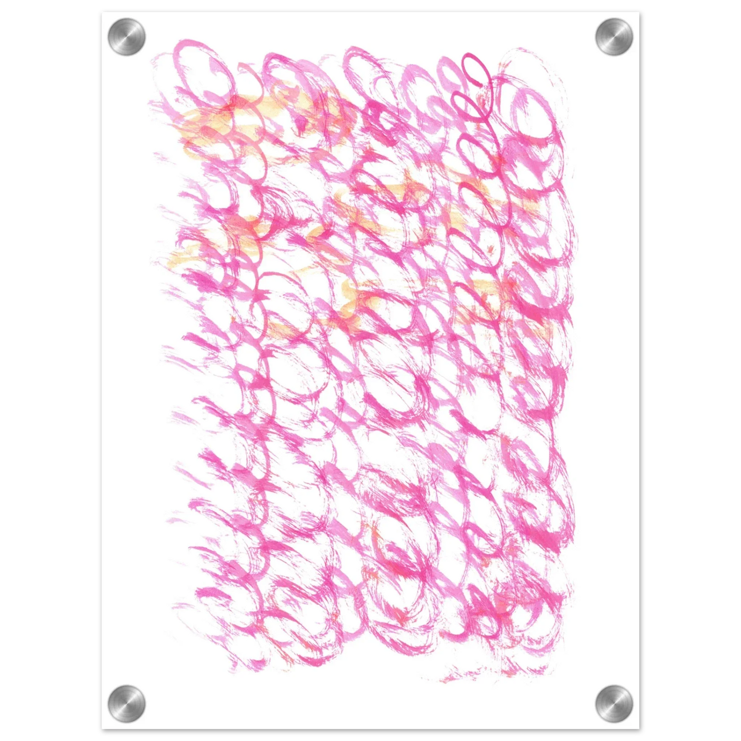 Impression sur acrylique brillante Pink Waves | Art contemporain par Laure Leprince - Laure Leprince - Artiste Peintre