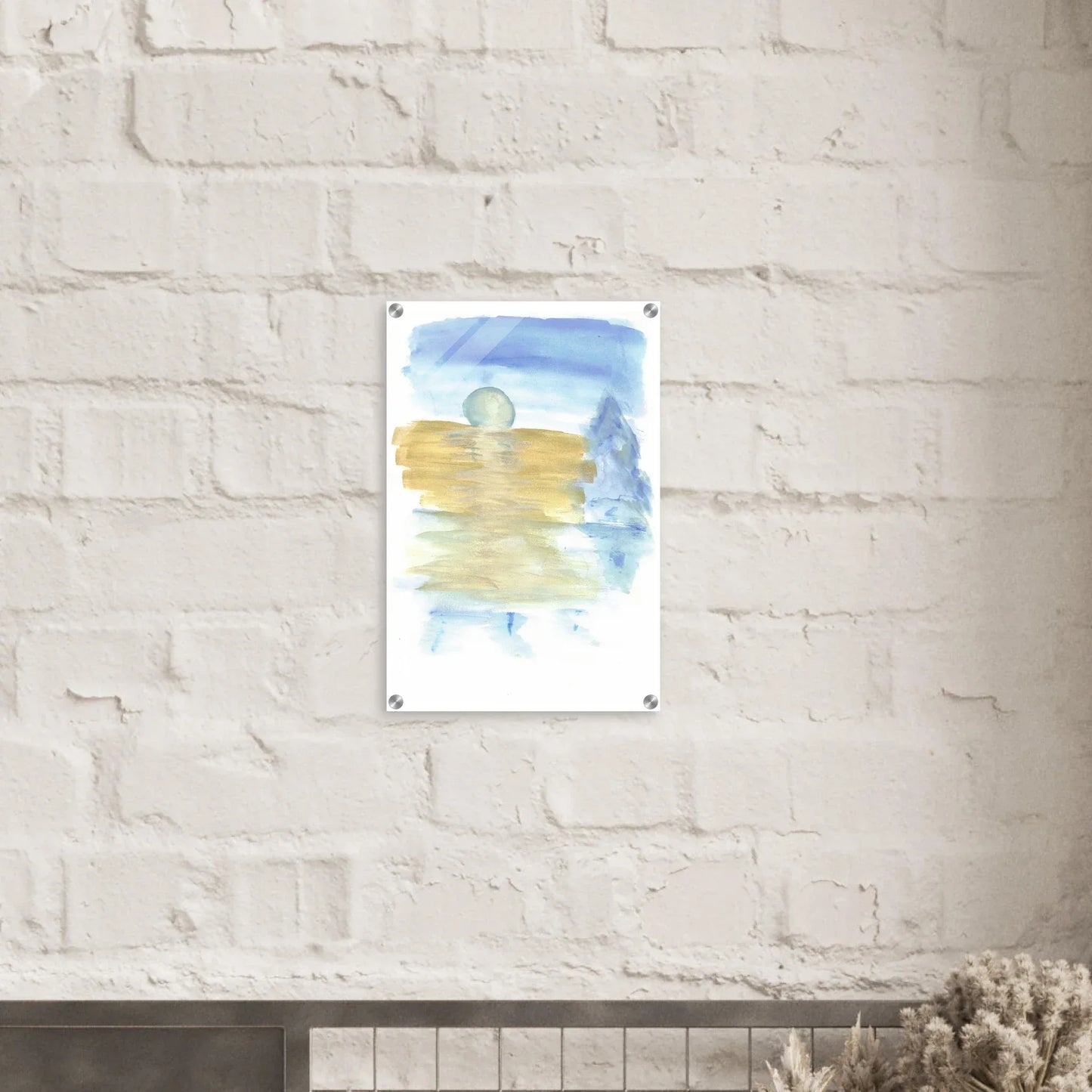 Impression sur acrylique brillante Blue Horizon | Art contemporain par Laure Leprince - Laure Leprince - Artiste Peintre