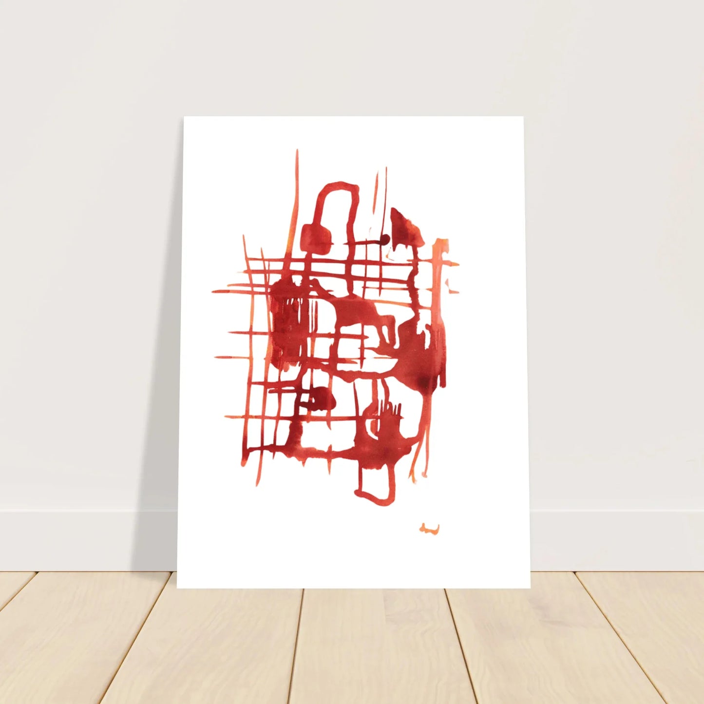 Affiche Encadrée Museum-Quality Matte Paper Wooden Framed Solar Frame - Laure Leprince - Artiste Peintre