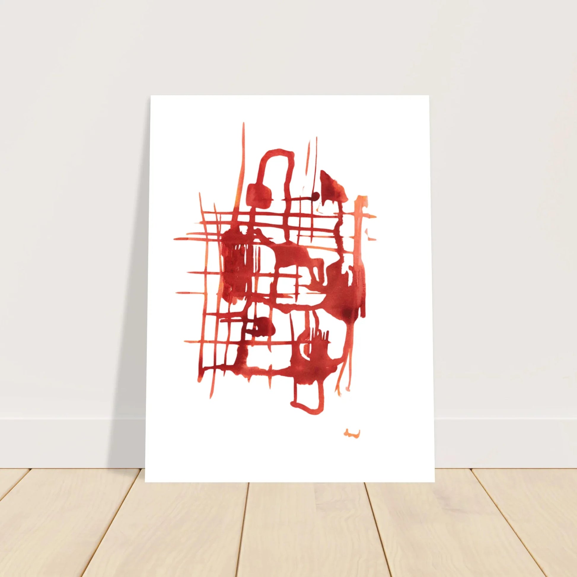 Affiche Encadrée Museum-Quality Matte Paper Wooden Framed Solar Frame - Laure Leprince - Artiste Peintre