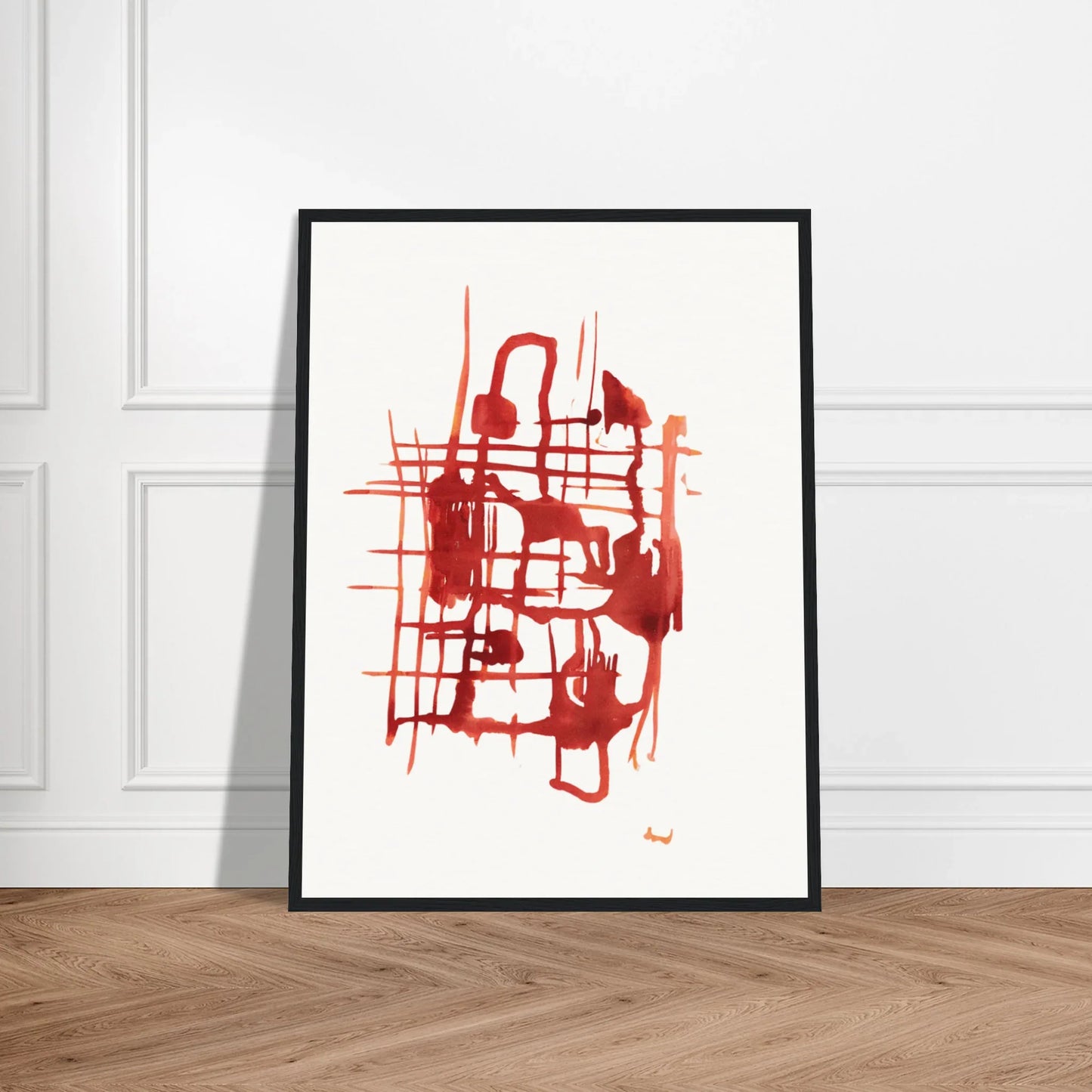 Affiche Encadrée Museum-Quality Matte Paper Wooden Framed Poste Solar Frame - Laure Leprince - Artiste Peintre