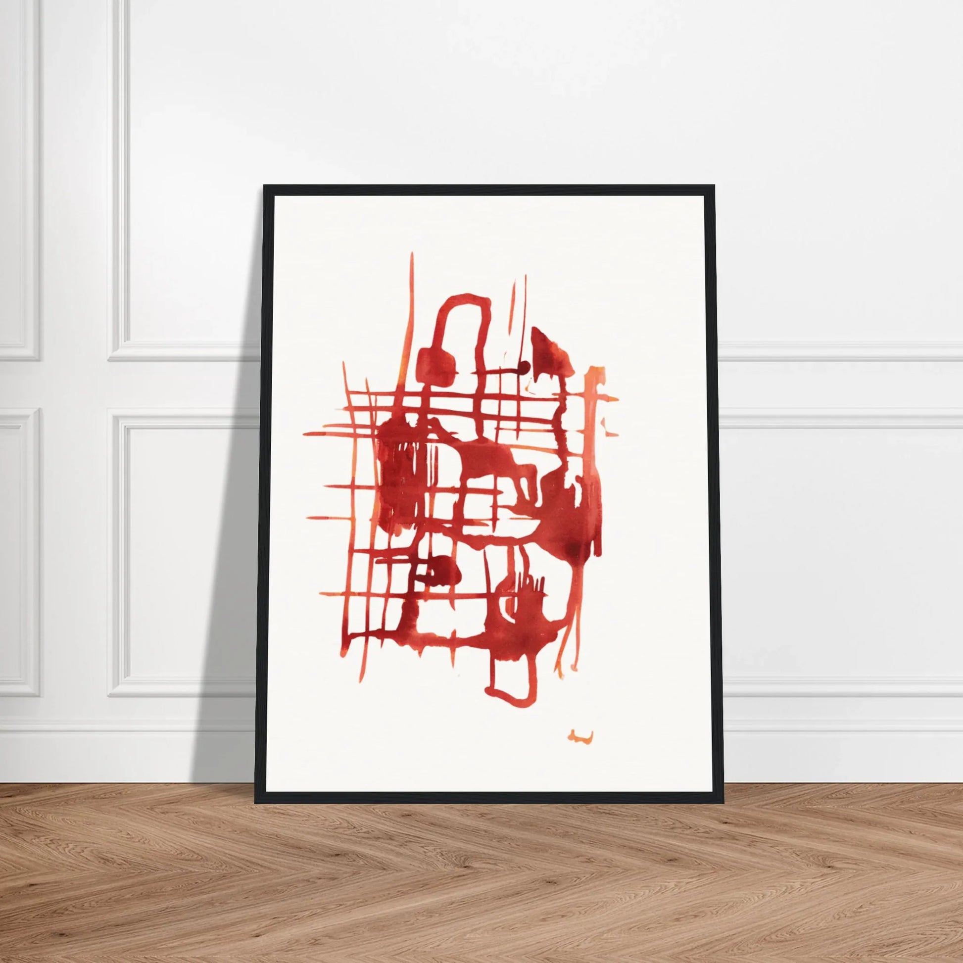 Affiche Encadrée Museum-Quality Matte Paper Wooden Framed Poste Solar Frame - Laure Leprince - Artiste Peintre