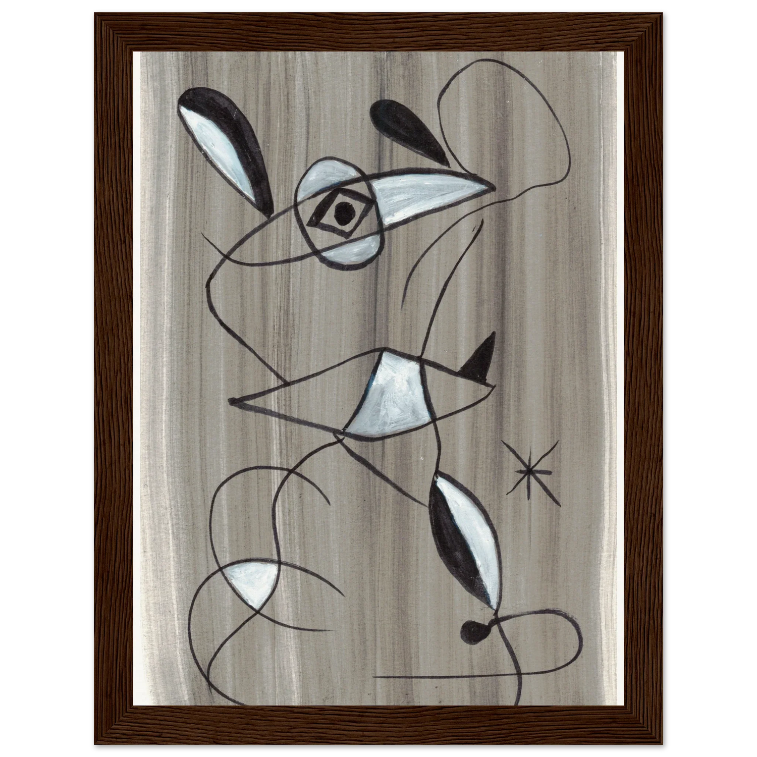 Affiche encadrée bois | Papier mat qualité musée | Aquarelle originale Laure Leprince - Laure Leprince - Artiste Peintre