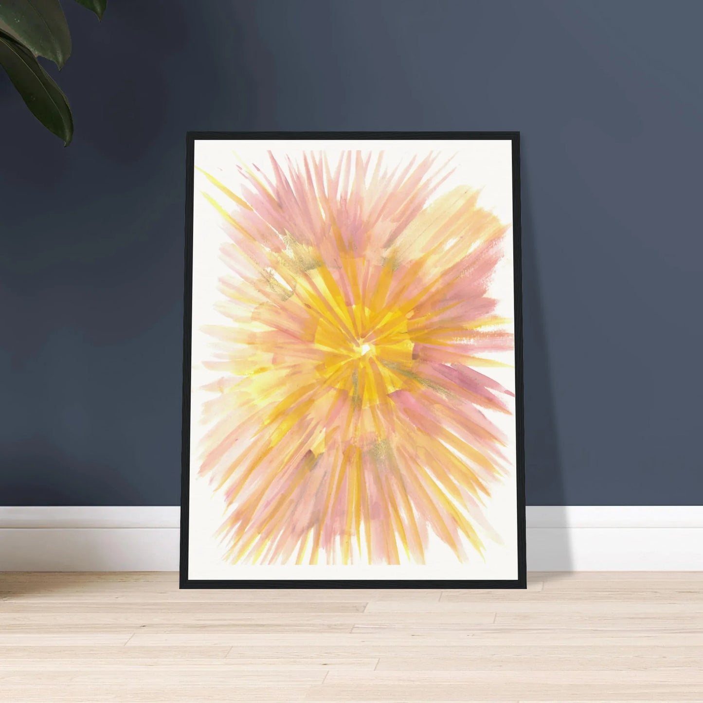 Abstract Watercolor Framed Poster – Museum Quality Jardin des Ombrelles - Laure Leprince - Artiste Peintre