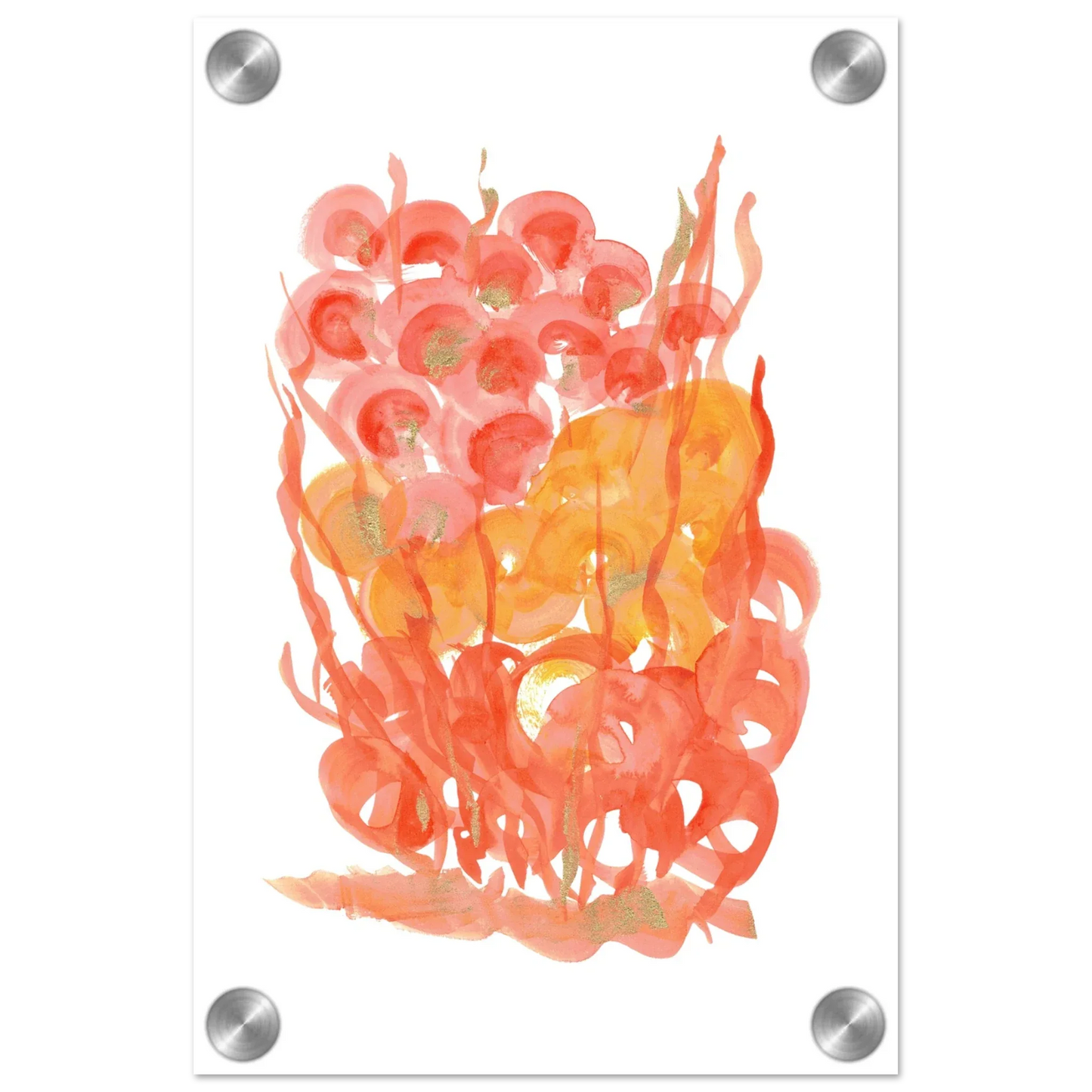 Impression sur acrylique brillante Sunrice Flora| Art contemporain par Laure Leprince - Laure Leprince - Artiste Peintre