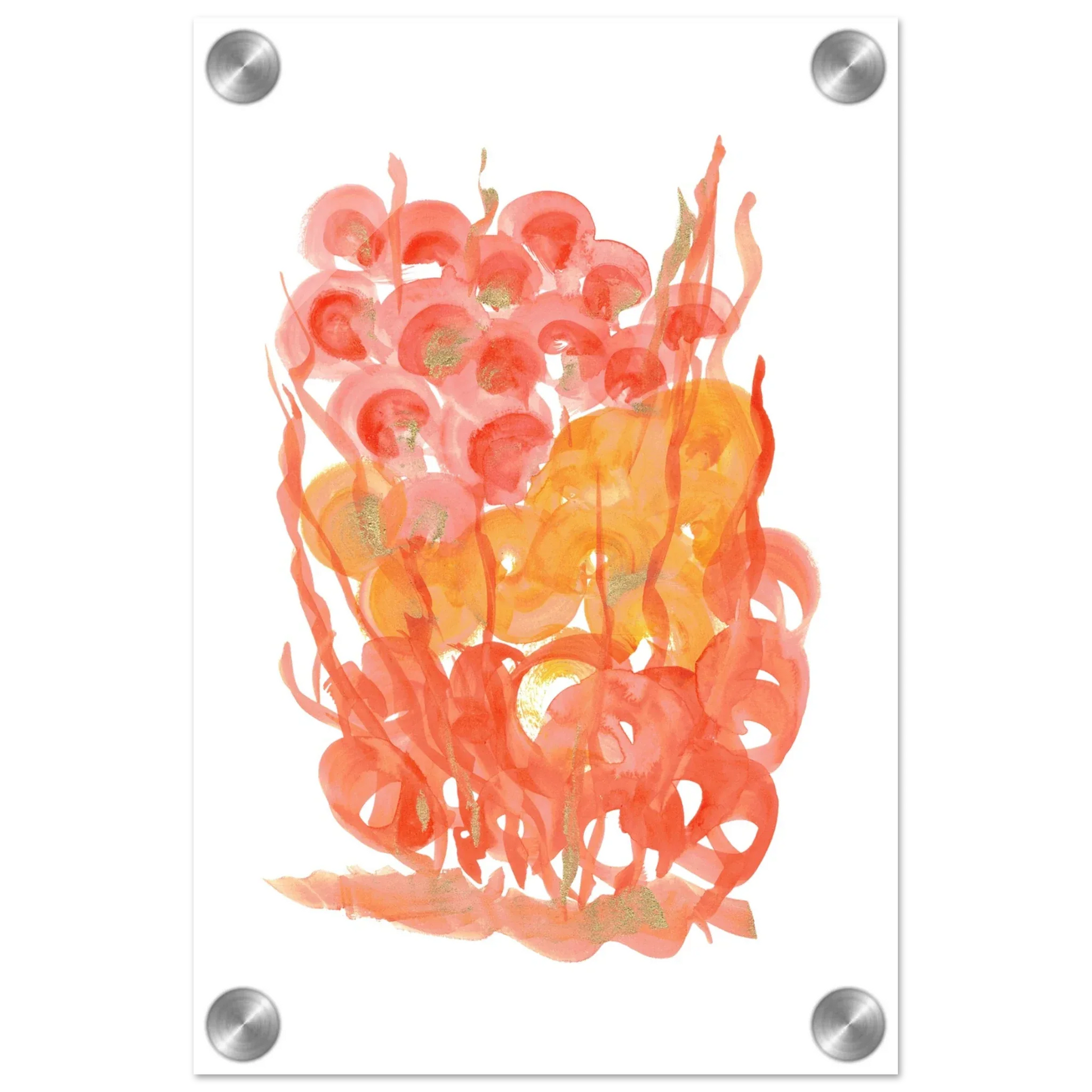 Impression sur acrylique brillante Sunrice Flora| Art contemporain par Laure Leprince - Laure Leprince - Artiste Peintre