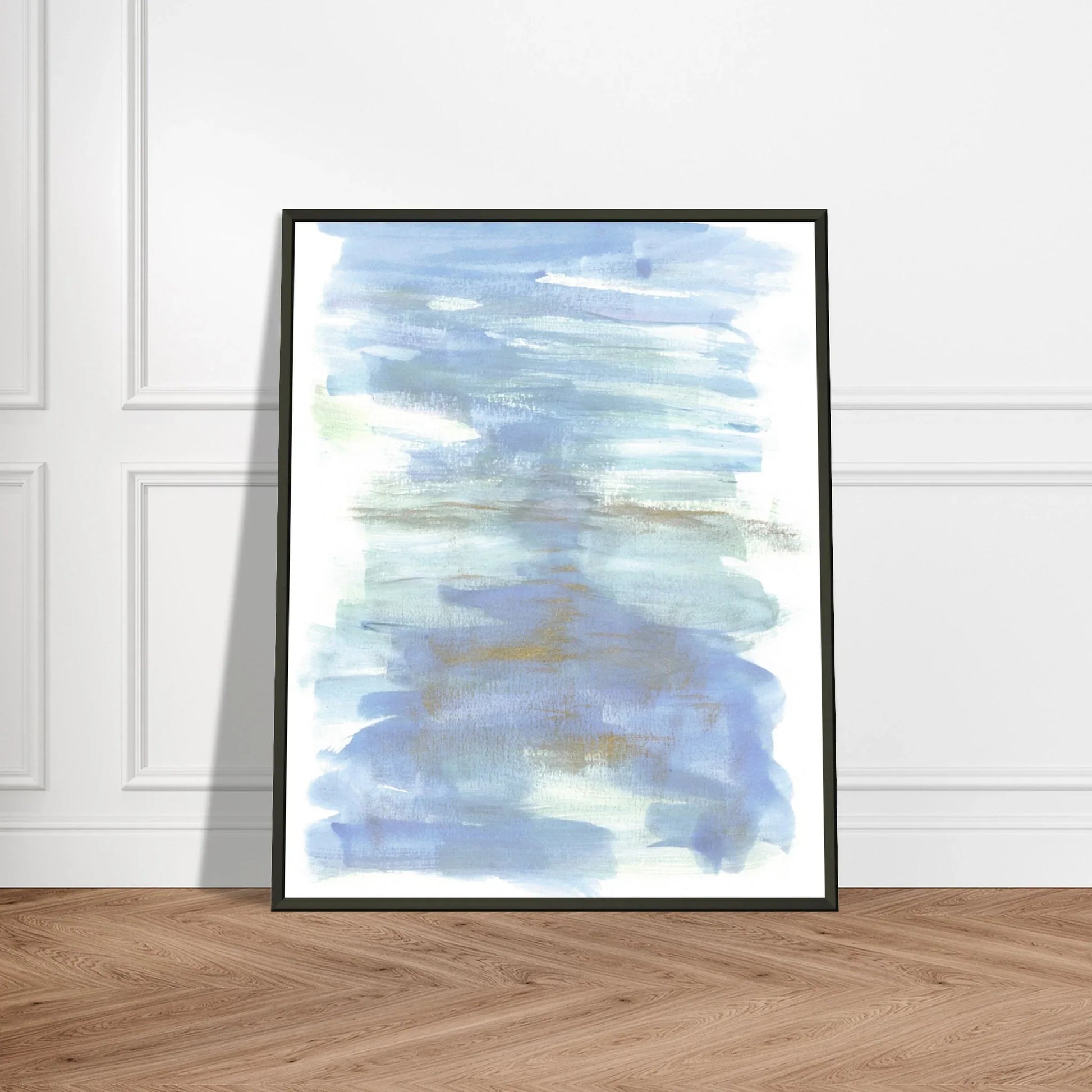 Classic Semi-Glossy Paper Metal Framed Poster Silent Water - Laure Leprince - Artiste Peintre