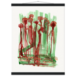 Museum-Quality Matte Paper Poster with Hanger Forest Choir - Laure Leprince - Artiste Peintre