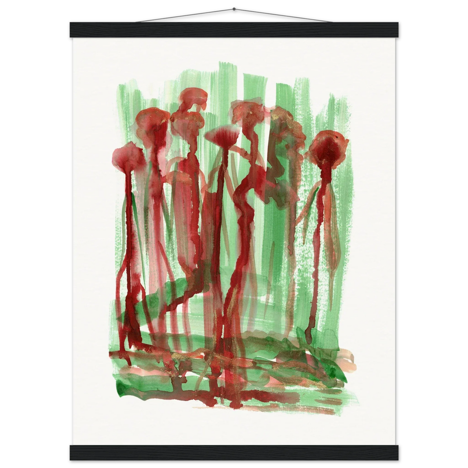 Museum-Quality Matte Paper Poster with Hanger Forest Choir - Laure Leprince - Artiste Peintre