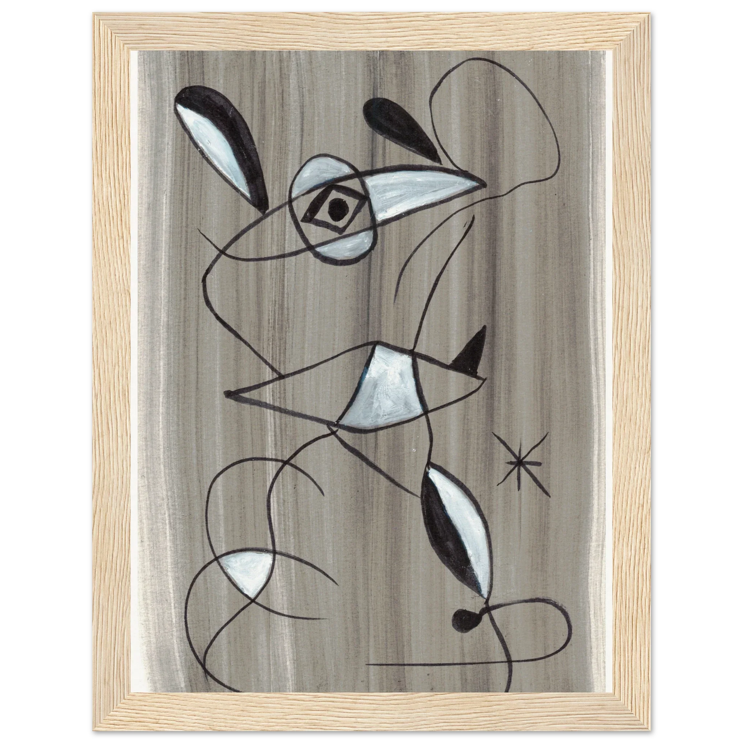 Affiche encadrée bois | Papier mat qualité musée | Aquarelle originale Laure Leprince - Laure Leprince - Artiste Peintre