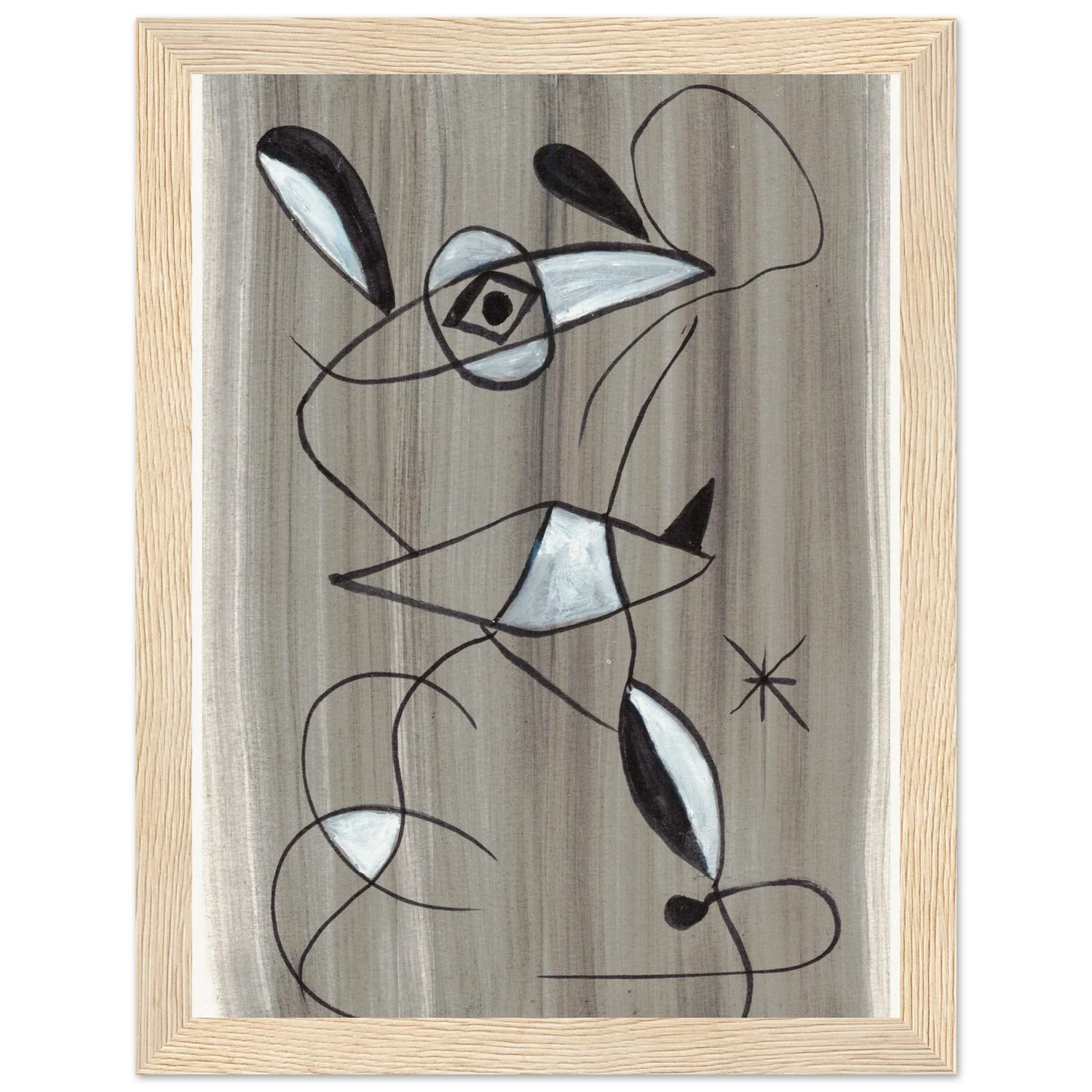 Affiche encadrée bois | Papier mat qualité musée | Aquarelle originale Laure Leprince - Laure Leprince - Artiste Peintre