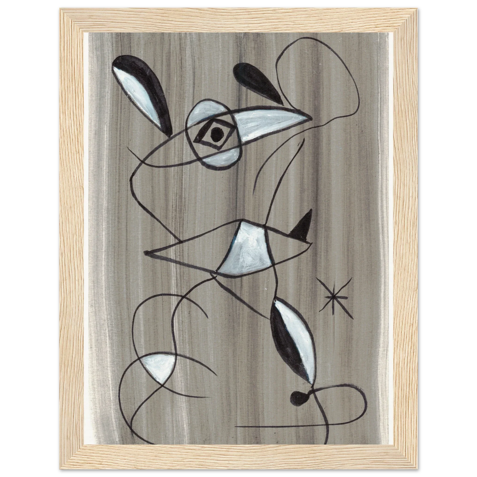 Affiche encadrée bois | Papier mat qualité musée | Aquarelle originale Laure Leprince - Laure Leprince - Artiste Peintre