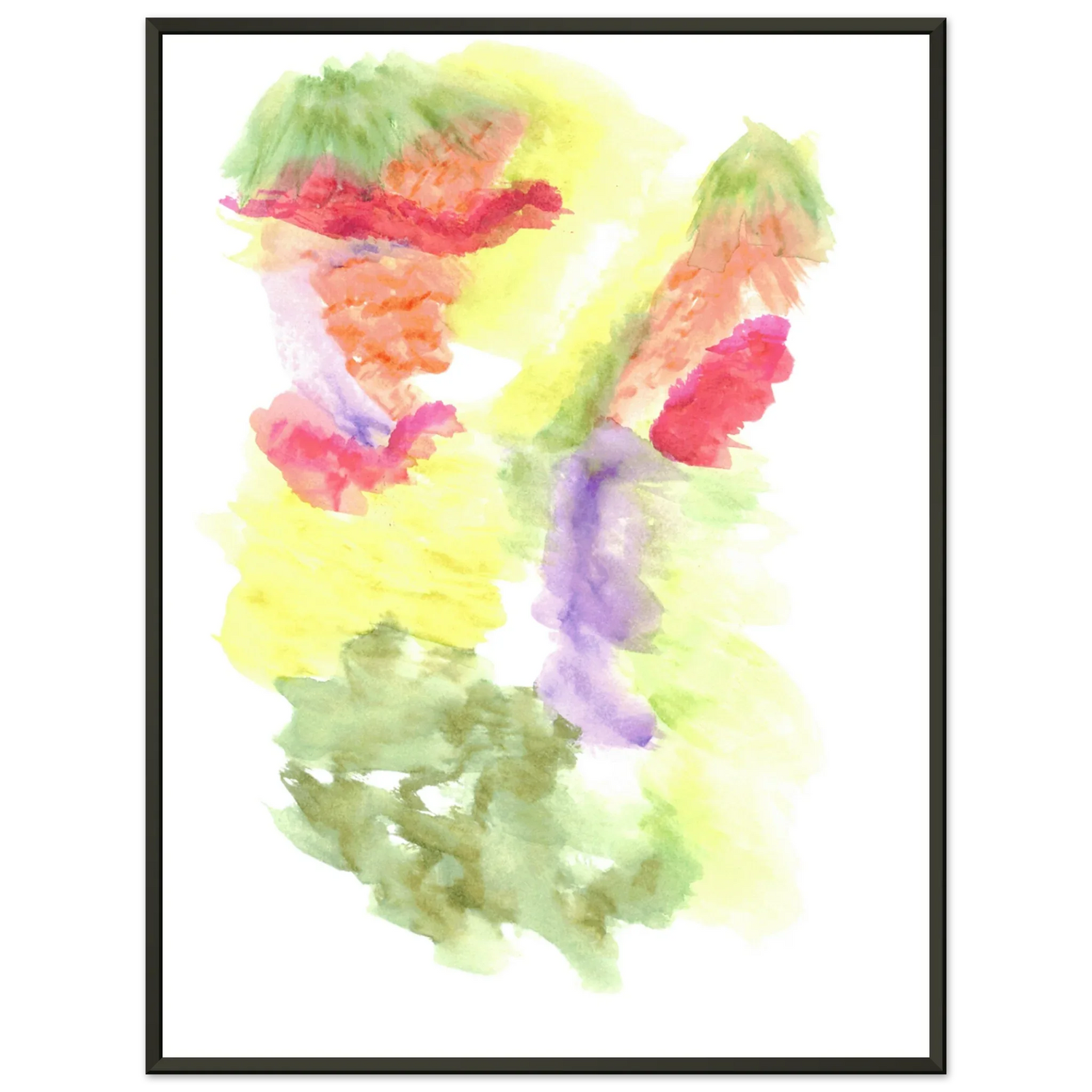 Classic Semi-Glossy Paper Metal Framed Poste Eclosion Chromatique - Laure Leprince - Artiste Peintre