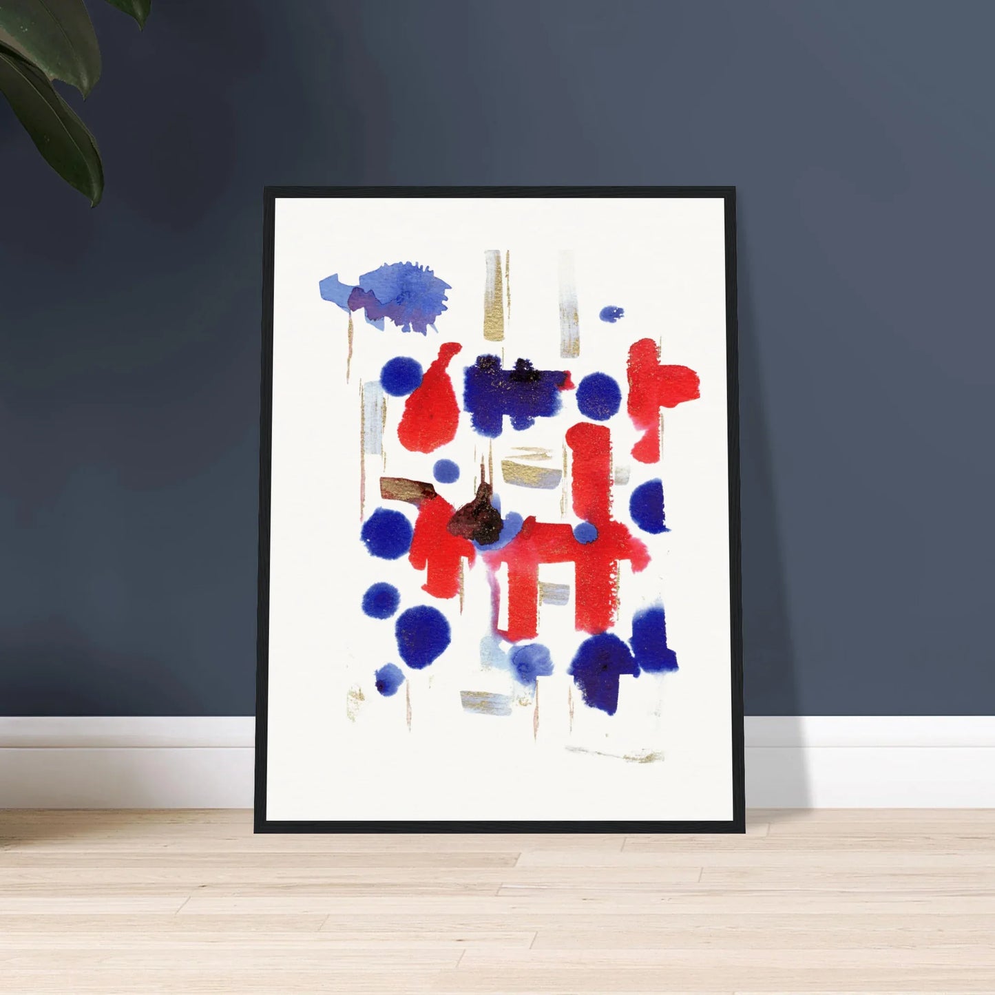 Affiche Encadrée Museum-Quality Matte Paper Wooden Framed Structure Carmine - Laure Leprince - Artiste Peintre