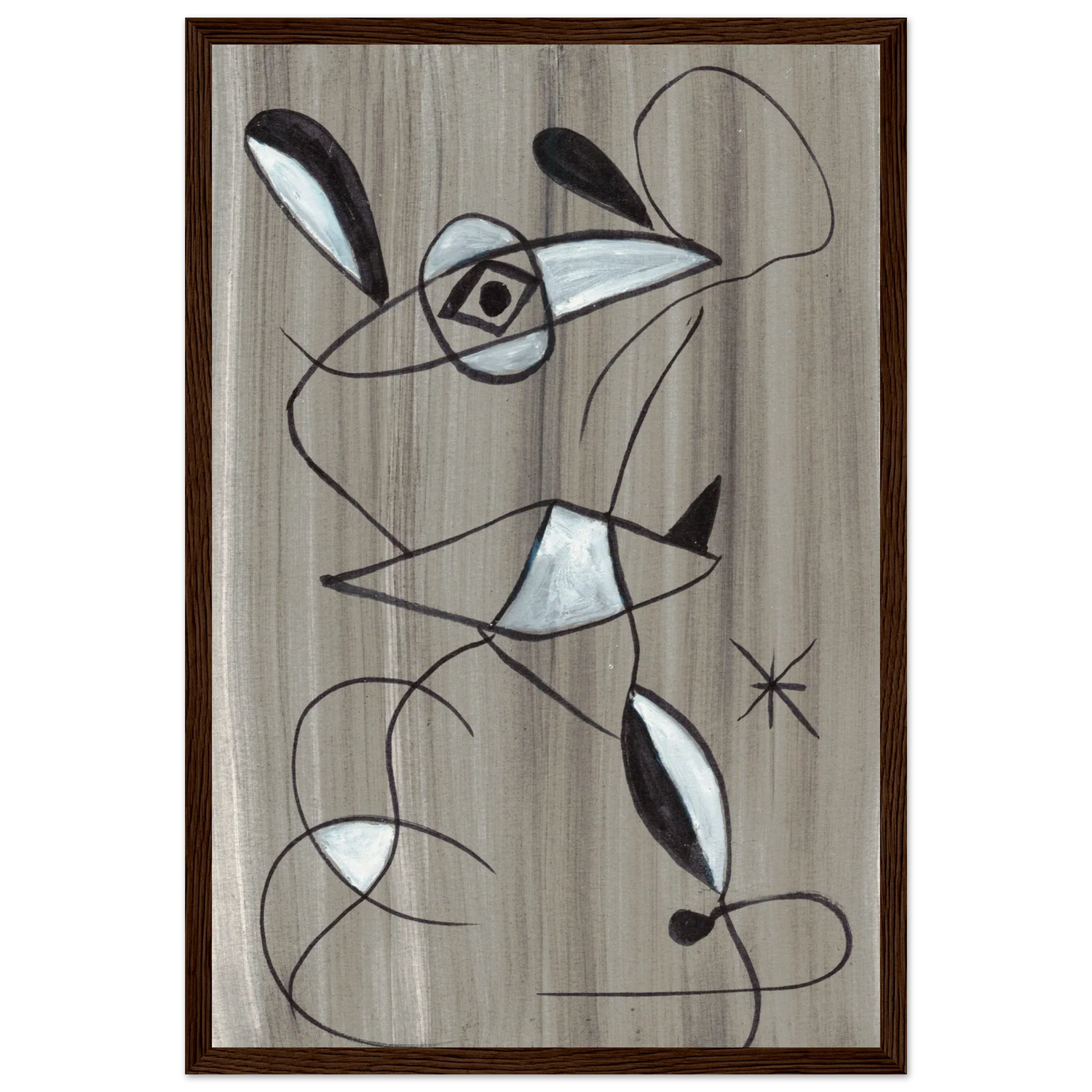 Affiche encadrée bois | Papier mat qualité musée | Aquarelle originale Laure Leprince - Laure Leprince - Artiste Peintre