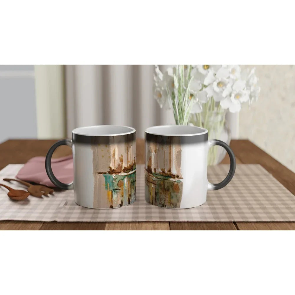 Mug magique en céramique 325 ml City – Révèlez votre motif à la chaleur - Laure Leprince - Artiste Peintre