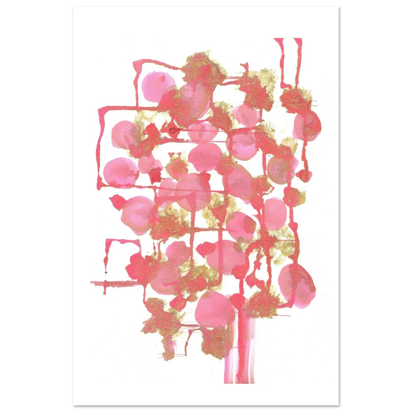 Premium Matte Paper Poster Aquarelle Originale RDJ3-11 - Laure Leprince - Artiste Peintre