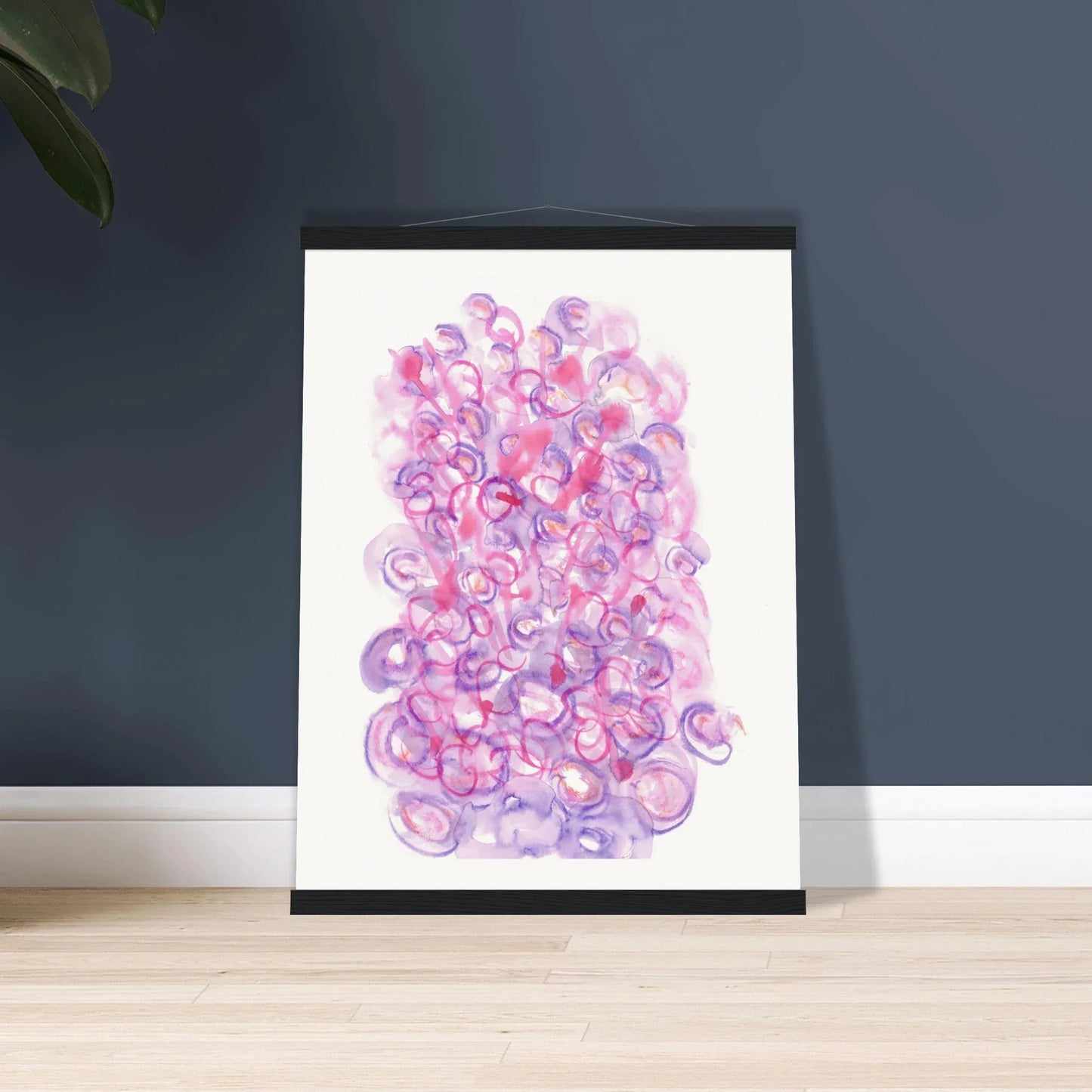 Museum-Quality Matte Paper Poster with Hanger Floraison Intime - Laure Leprince - Artiste Peintre