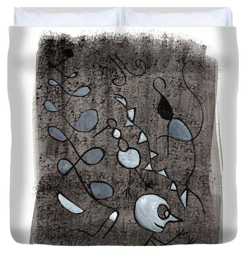Carnaval Watercolor Duvet Cover – Soft Microfiber Artistic Comfort - Laure Leprince - Artiste Peintre