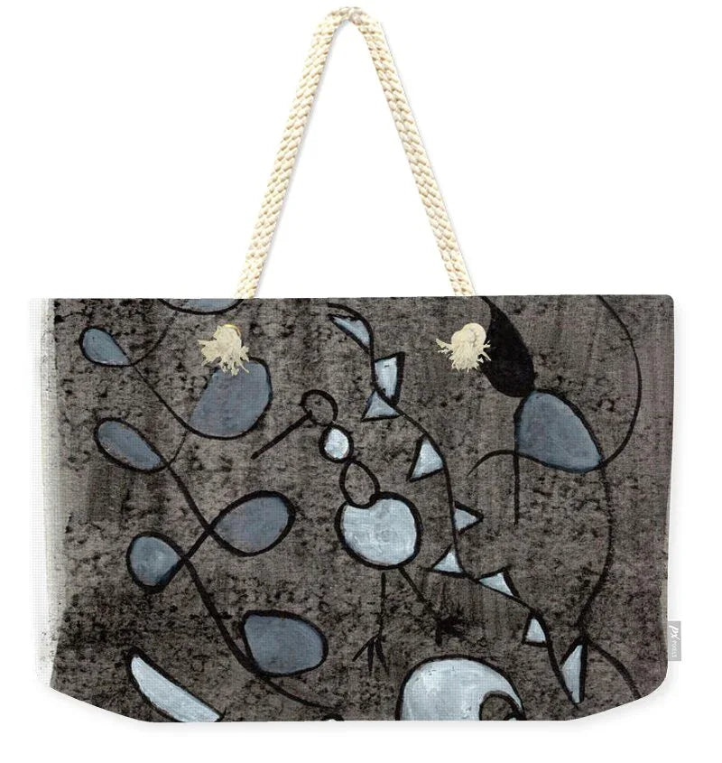 Carnaval Abstract Watercolor Tote Bag – Chic Weekender & Everyday Style - Laure Leprince - Artiste Peintre