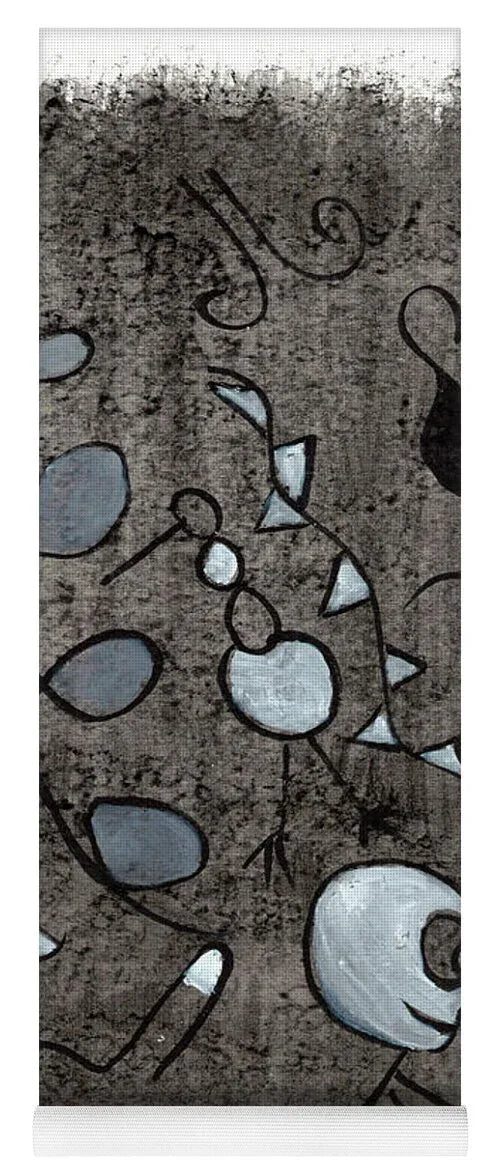 Carnaval Watercolor Art Yoga Mat – Premium Natural Rubber Artistic Design - Laure Leprince - Artiste Peintre