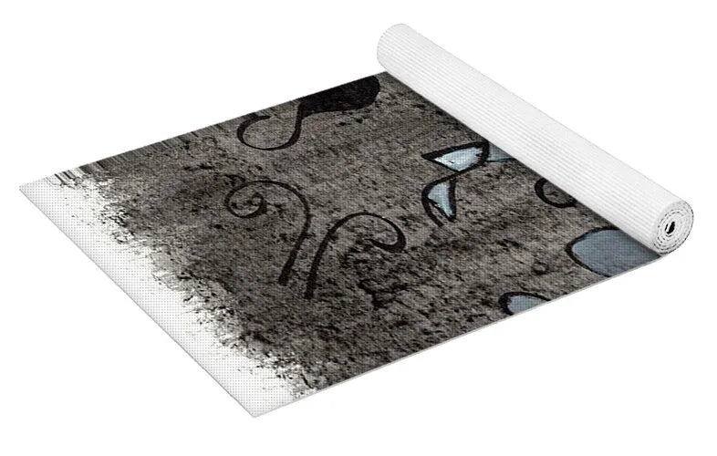 Carnaval Watercolor Art Yoga Mat – Premium Natural Rubber Artistic Design - Laure Leprince - Artiste Peintre