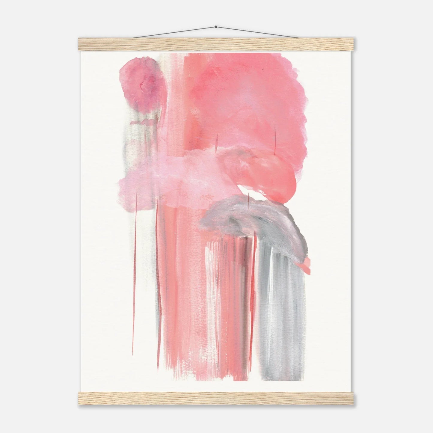 Museum-Quality Matte Paper Poster with Hanger Structures Carmines - Laure Leprince - Artiste Peintre