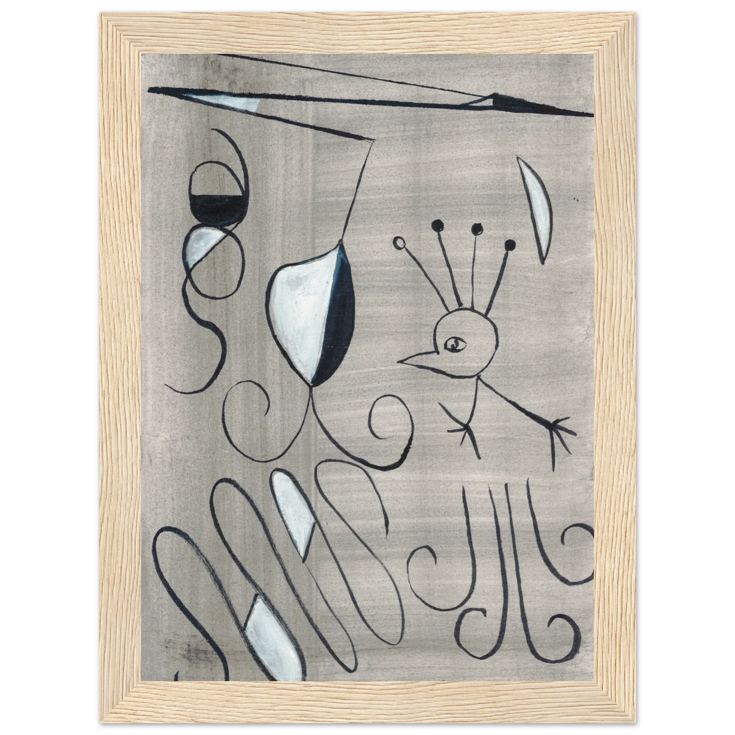 Affiche encadrée bois | Papier mat qualité musée | Aquarelle originale Laure Leprince - Laure Leprince - Artiste Peintre