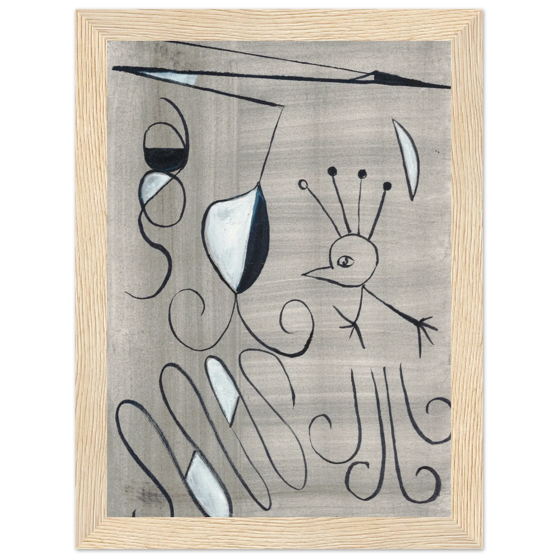 Affiche encadrée bois | Papier mat qualité musée | Aquarelle originale Laure Leprince - Laure Leprince - Artiste Peintre