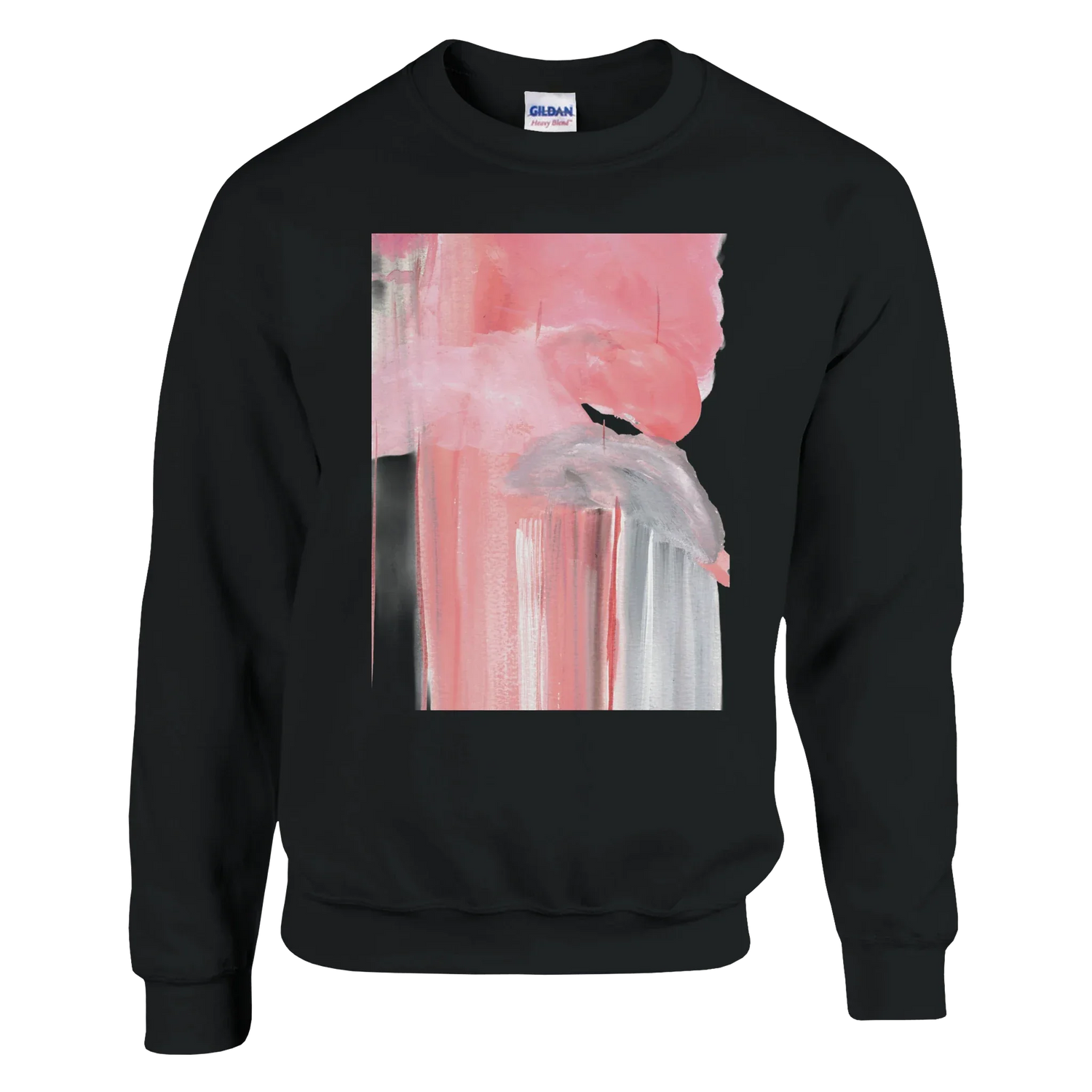 Sweatshirt Unisexe Classique Blush Cascade – Impression Artistique Multicolore - Laure Leprince - Artiste Peintre