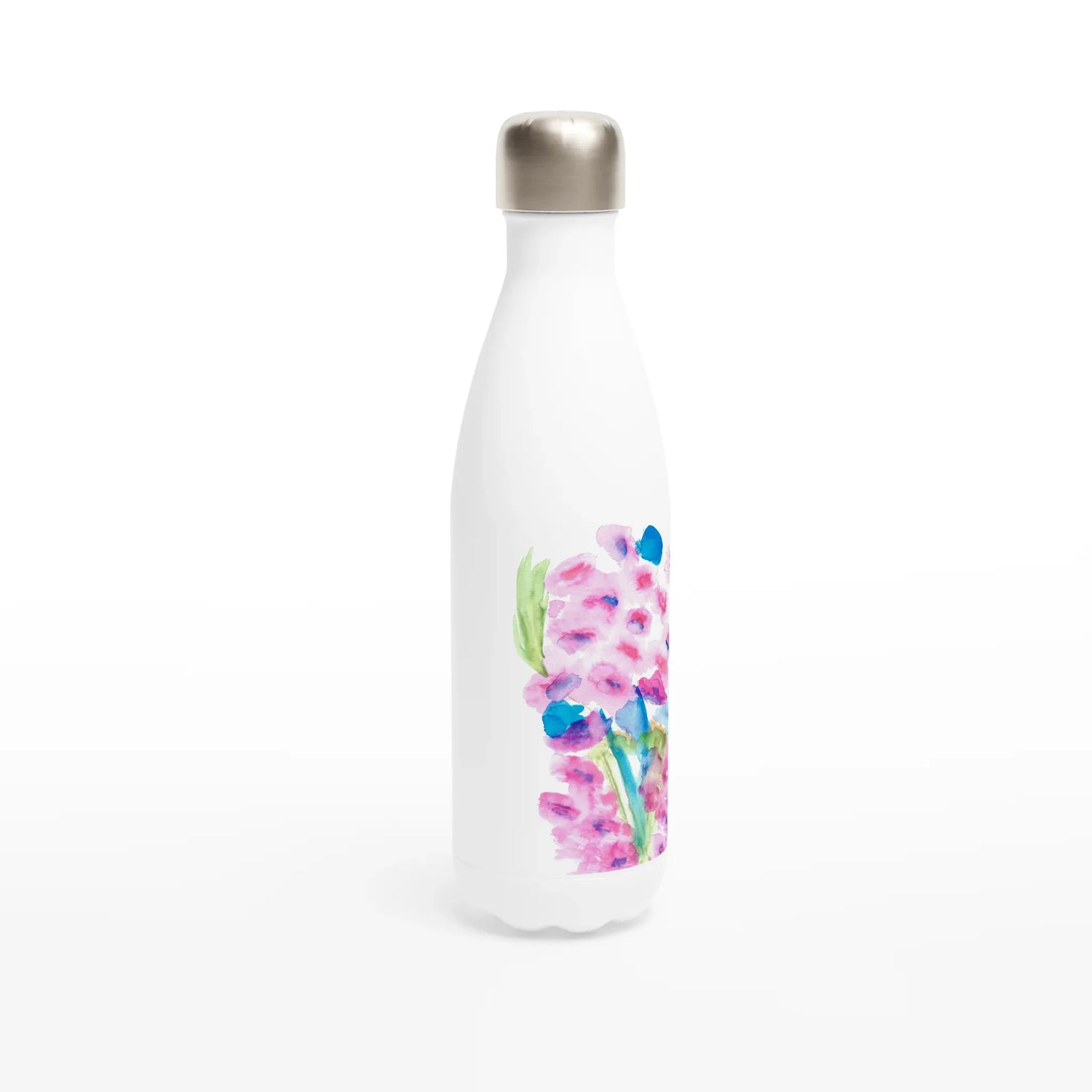 Bouteille isotherme en acier inoxydable 500 ml Bouquets Rosé – Design artistique exclusif - Laure Leprince - Artiste Peintre