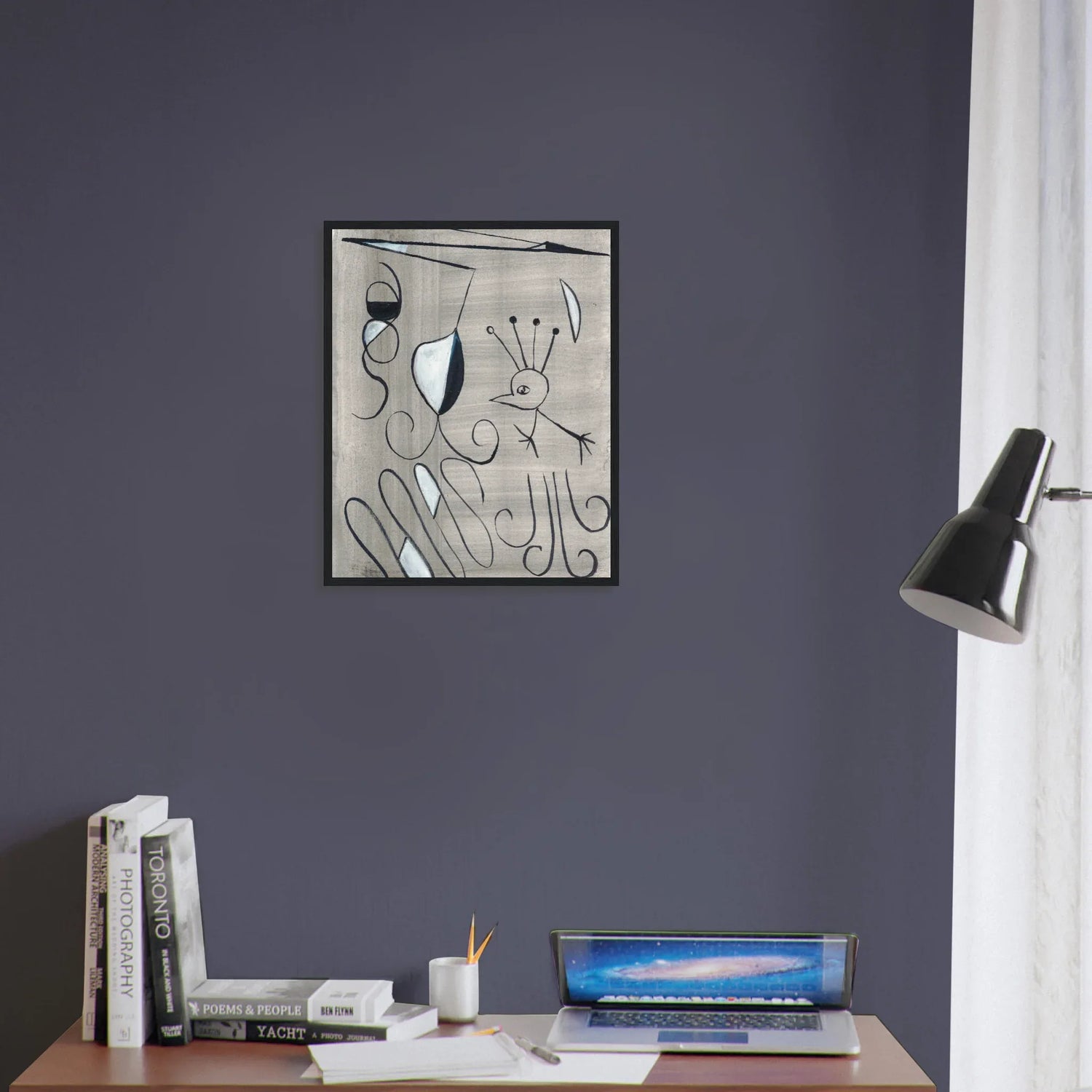 Affiche encadrée bois | Papier mat qualité musée | Aquarelle originale Laure Leprince - Laure Leprince - Artiste Peintre