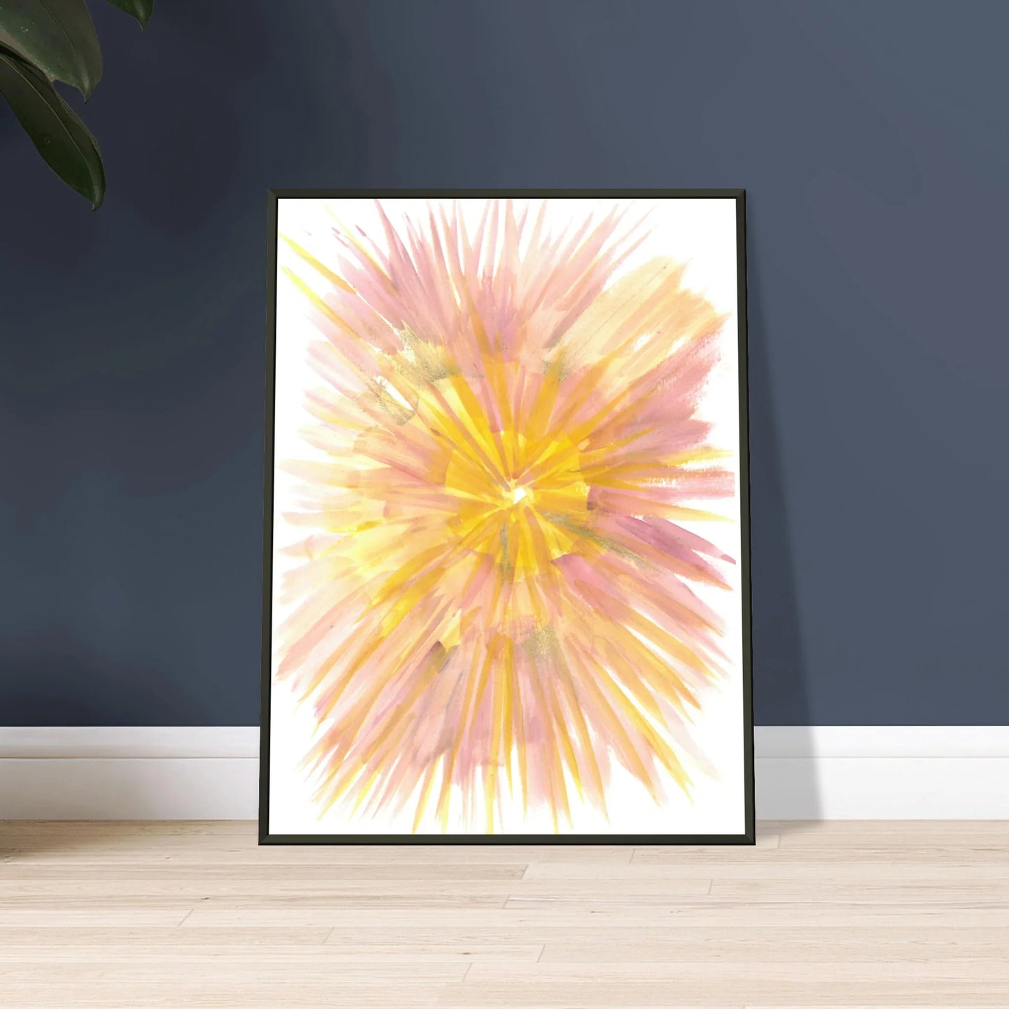 Classic Semi-Glossy Paper Metal Framed Poste Solar Bloom - Laure Leprince - Artiste Peintre