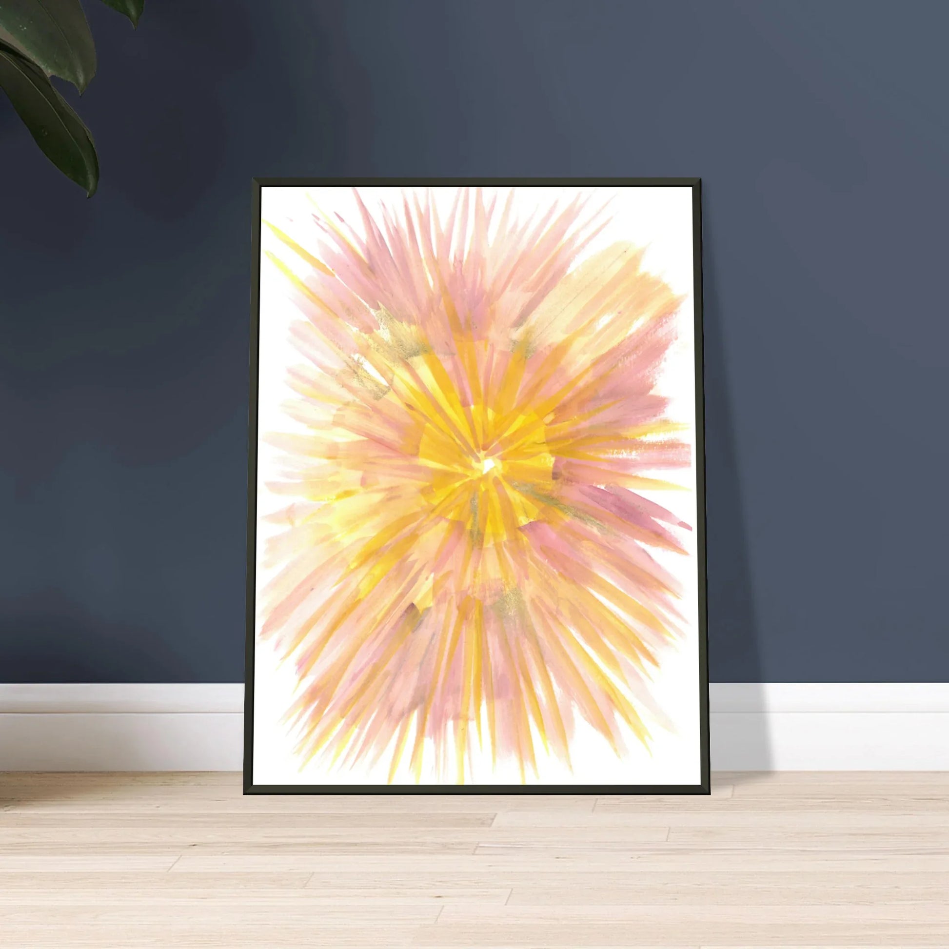 Classic Semi-Glossy Paper Metal Framed Poste Solar Bloom - Laure Leprince - Artiste Peintre