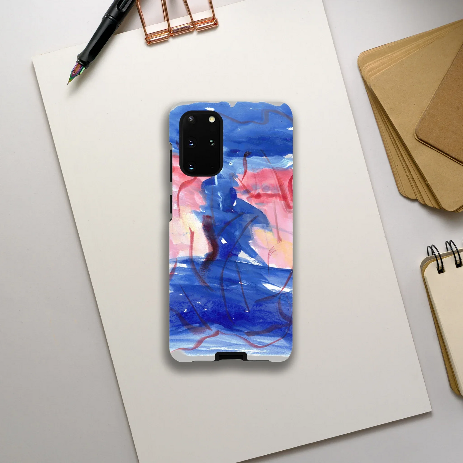 Premium Samsung Tough Case – Design Artistique Midnight Siren - Laure Leprince - Artiste Peintre