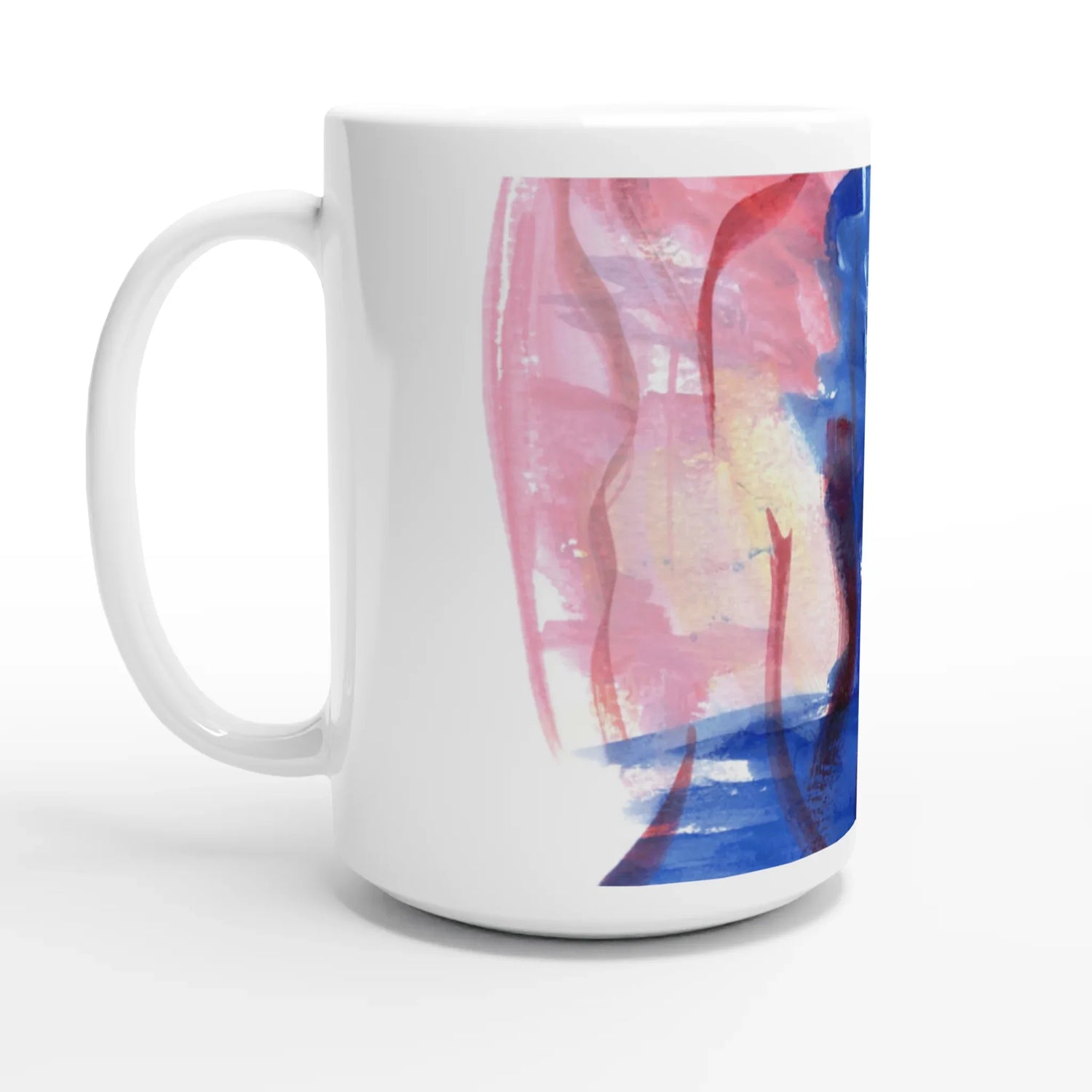Mug en céramique blanche 44 cl Midnight Siren – Grand format, design et qualité durable - Laure Leprince - Artiste Peintre
