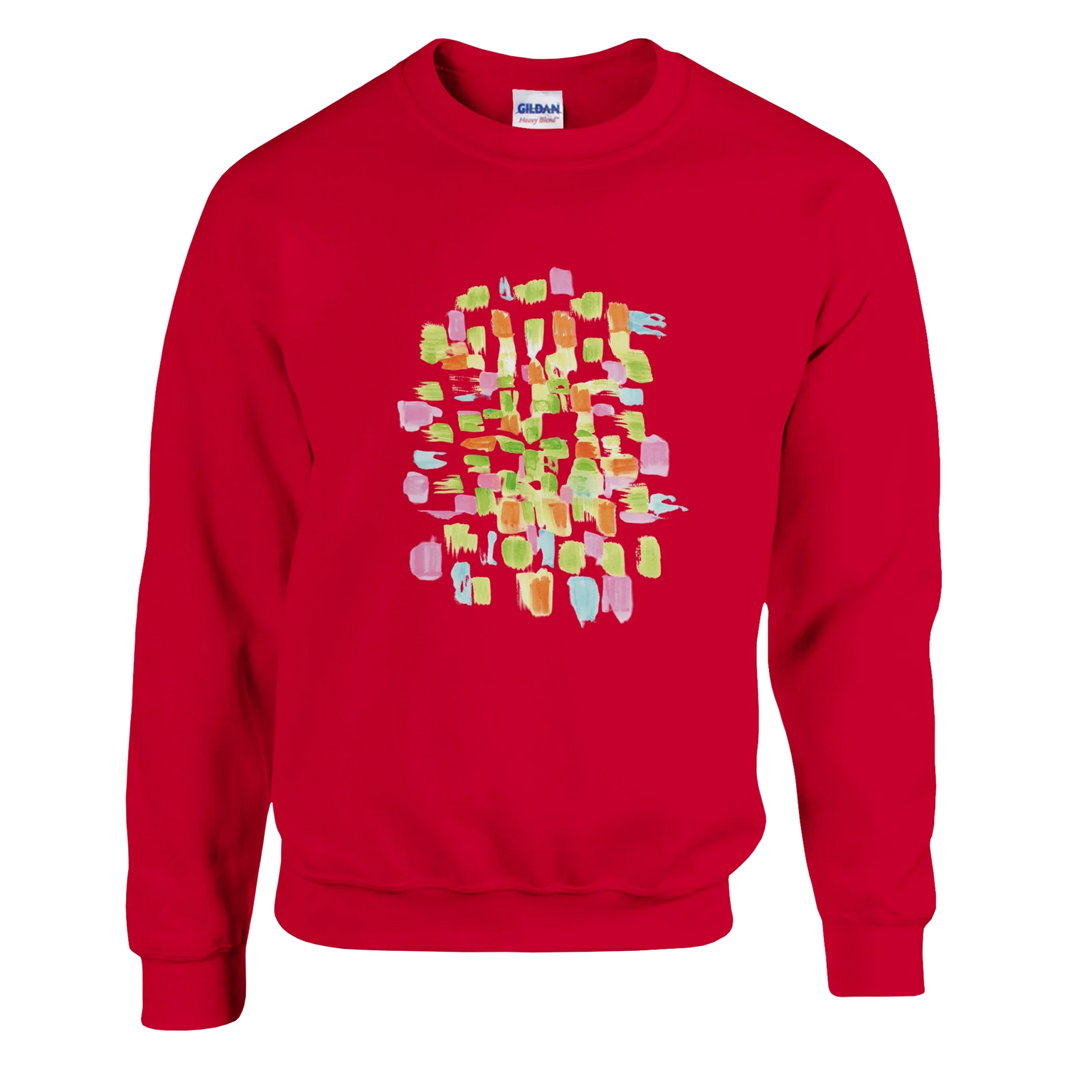 Sweatshirt Unisexe Classique Pastel Mosaic – Impression Artistique Multicolore - Laure Leprince - Artiste Peintre