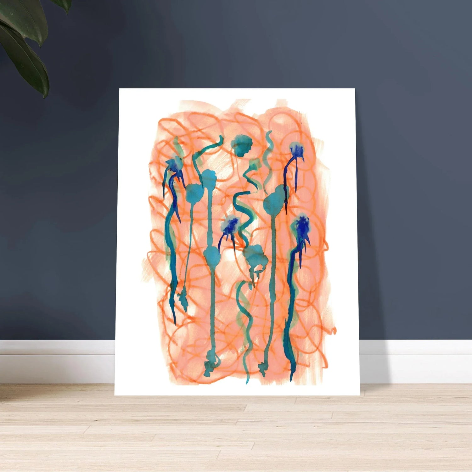 Affiche premium sur papier mat Saphir Ambre– Art mural de qualité supérieure - Laure Leprince - Artiste Peintre